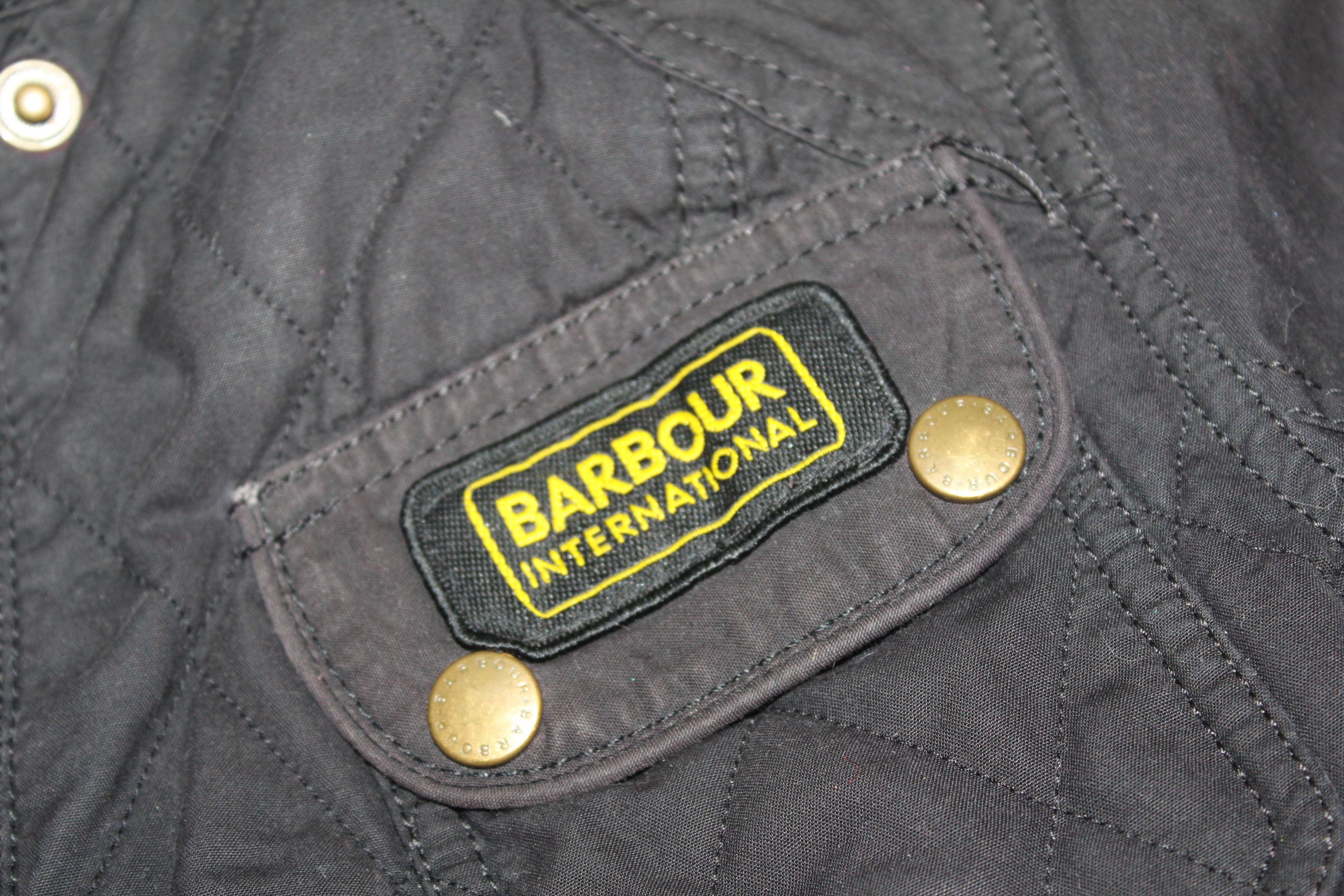 Barbour Ladies BARBOUR International Black Wax Jacket Size M Size M / US 6-8 / IT 42-44 - 9 Thumbnail