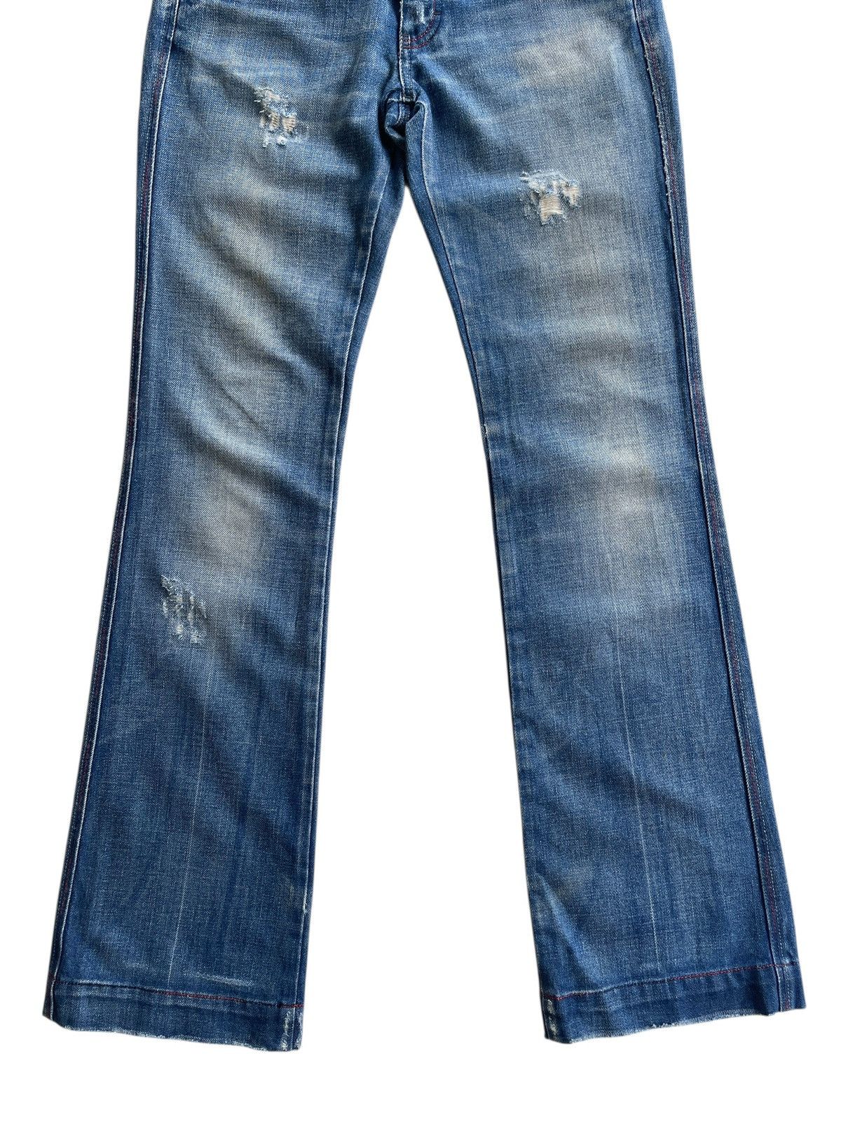 Diesel Diesel Distressed Flared Denim Size 29" - 5 Thumbnail