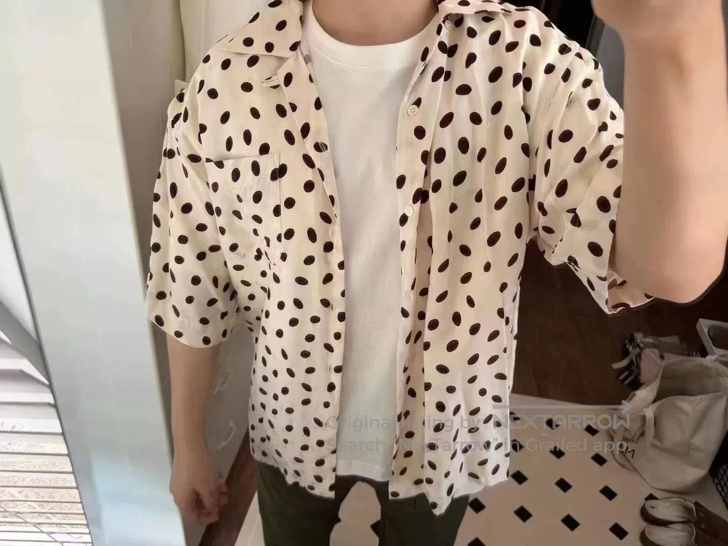 Marni Marni Spotted Wave Logo Short Sleeve Shirt. Size US S / EU 44-46 / 1 - 5 Thumbnail