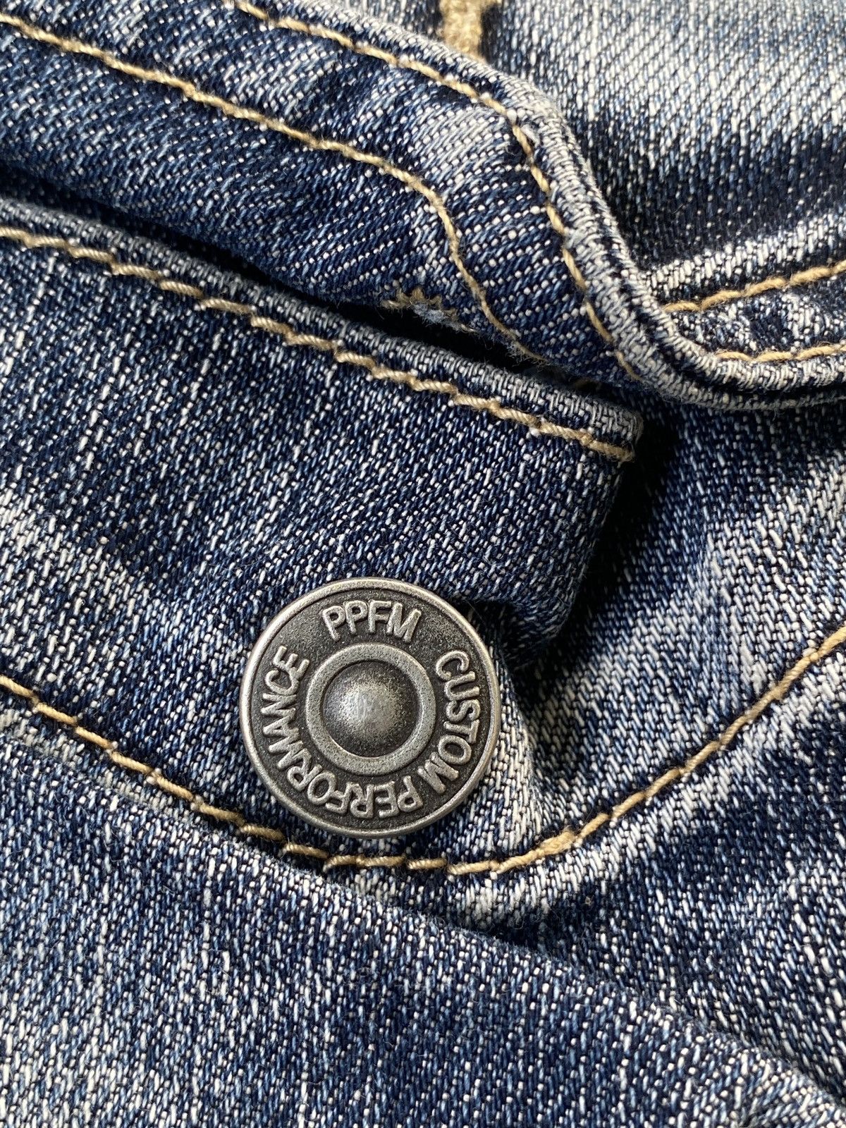 PPFM 🔥RARE🔥Vintage PPFM Banana Cut Denim Jeans Bondage Size US 31 - 19 Thumbnail