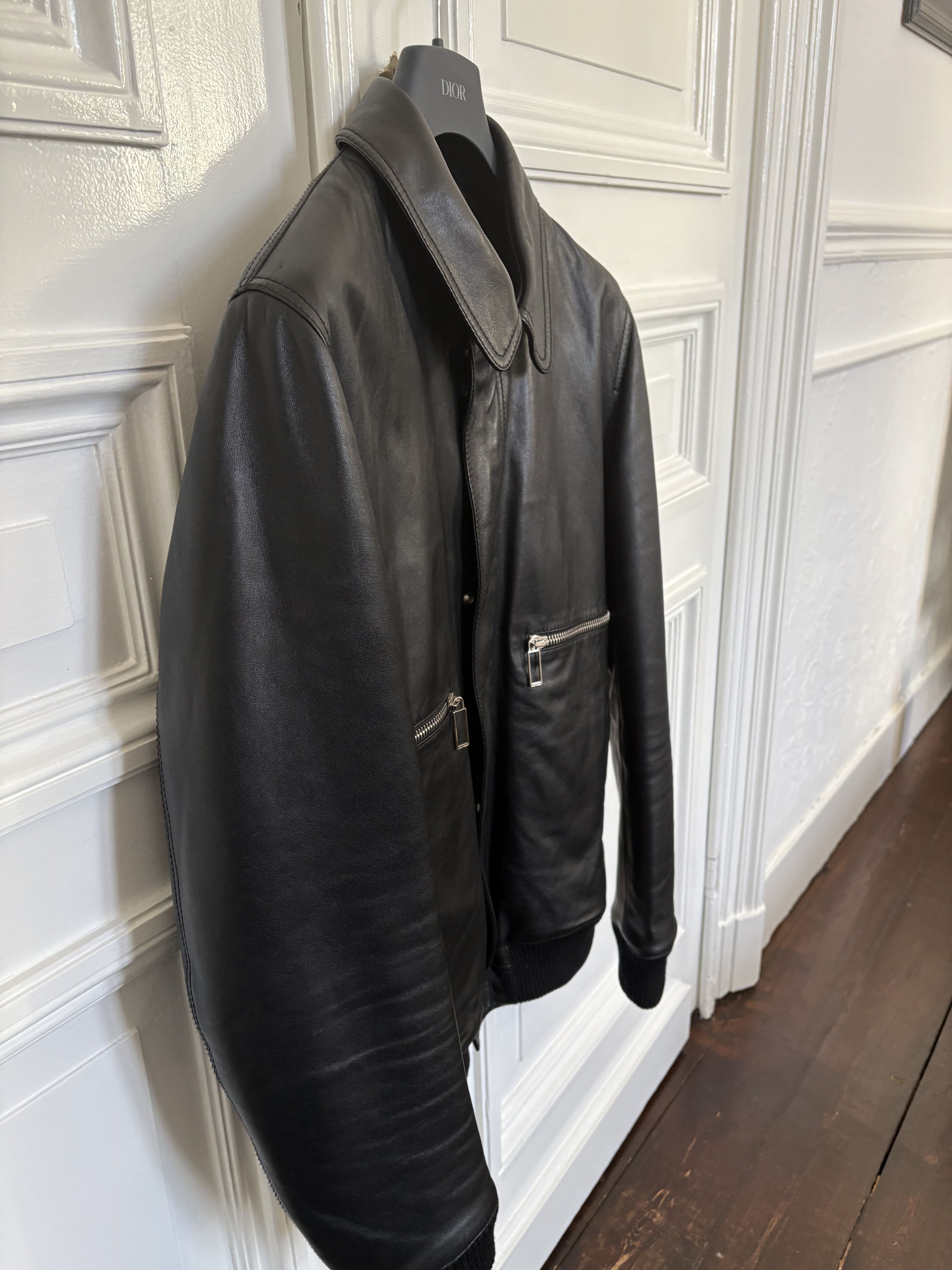 Dior Dior Aviator leather jacket Size US L / EU 52-54 / 3 - 2 Thumbnail
