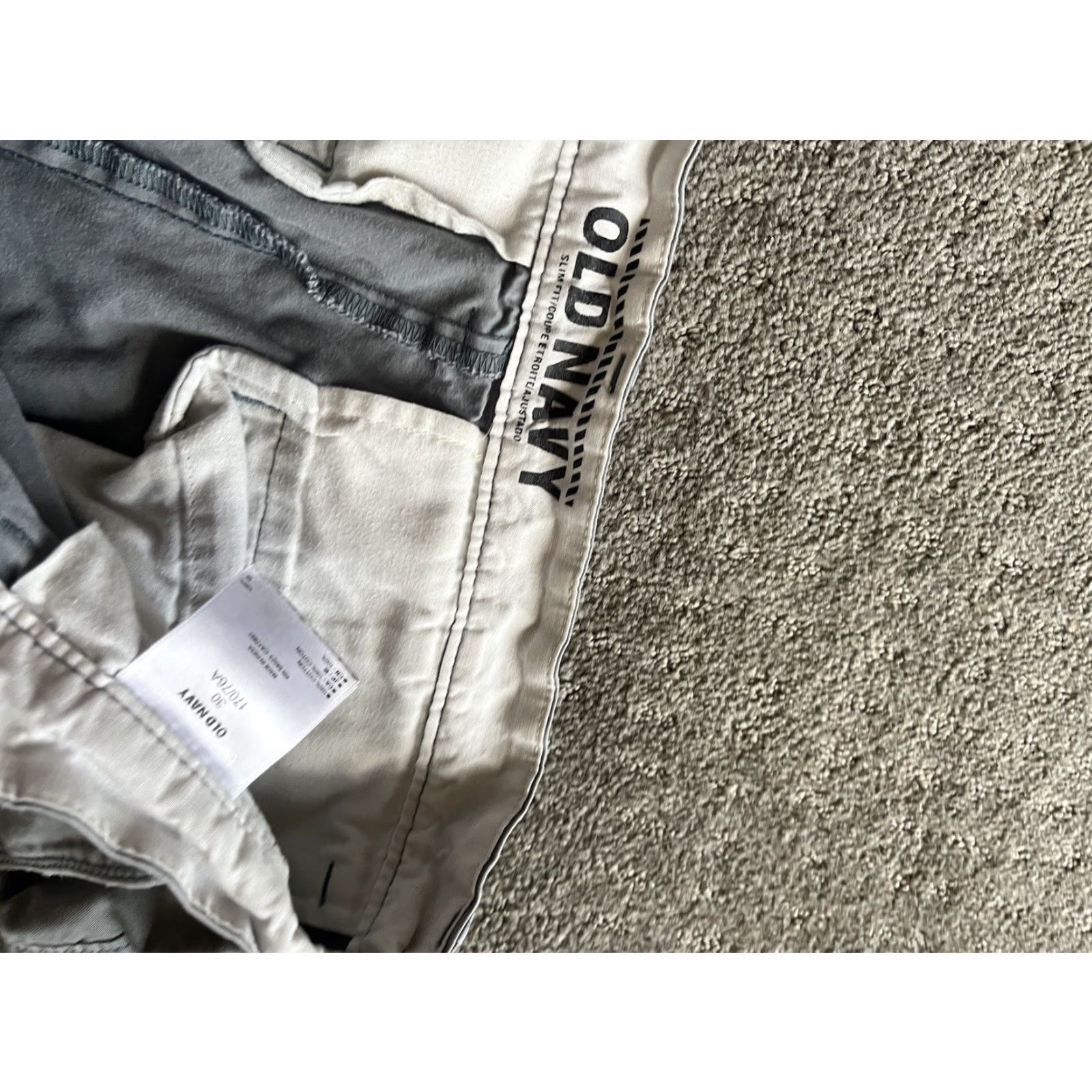 Old Navy VINTAGE Old Navy Gray Short Flat Front Cotton Men Size 30 Chino Regular Zip Pocket Mens Size US 30 / EU 46 - 3 Thumbnail