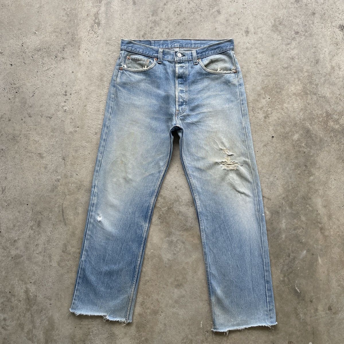 90s Vintage Levi’s 501 Faded Made In USA Jeans Pants Denim