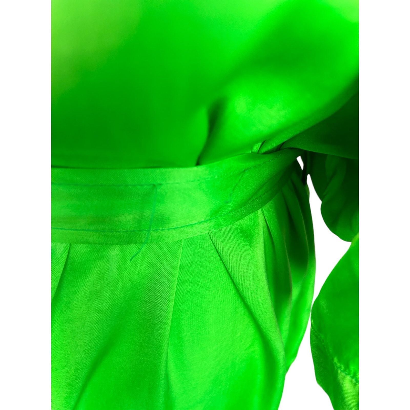 Other Raquel Allegra Dress XS / SM Neon Green Avant Garde Designer Size S / US 4 / IT 40 - 11 Thumbnail