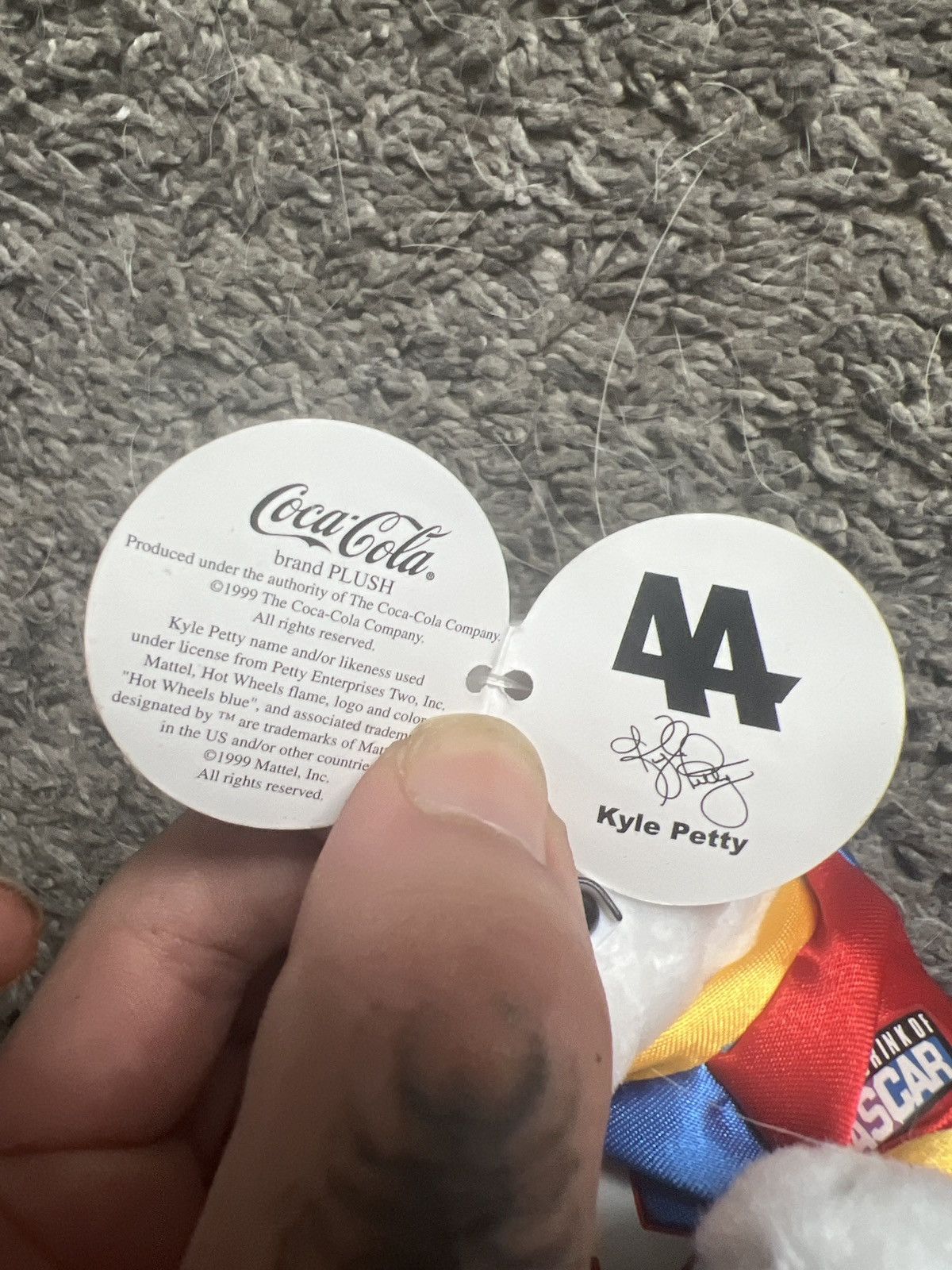 Coca Cola 1999 Coca-Cola NASCAR Kyle Petty Plush Size ONE SIZE - 5 Thumbnail