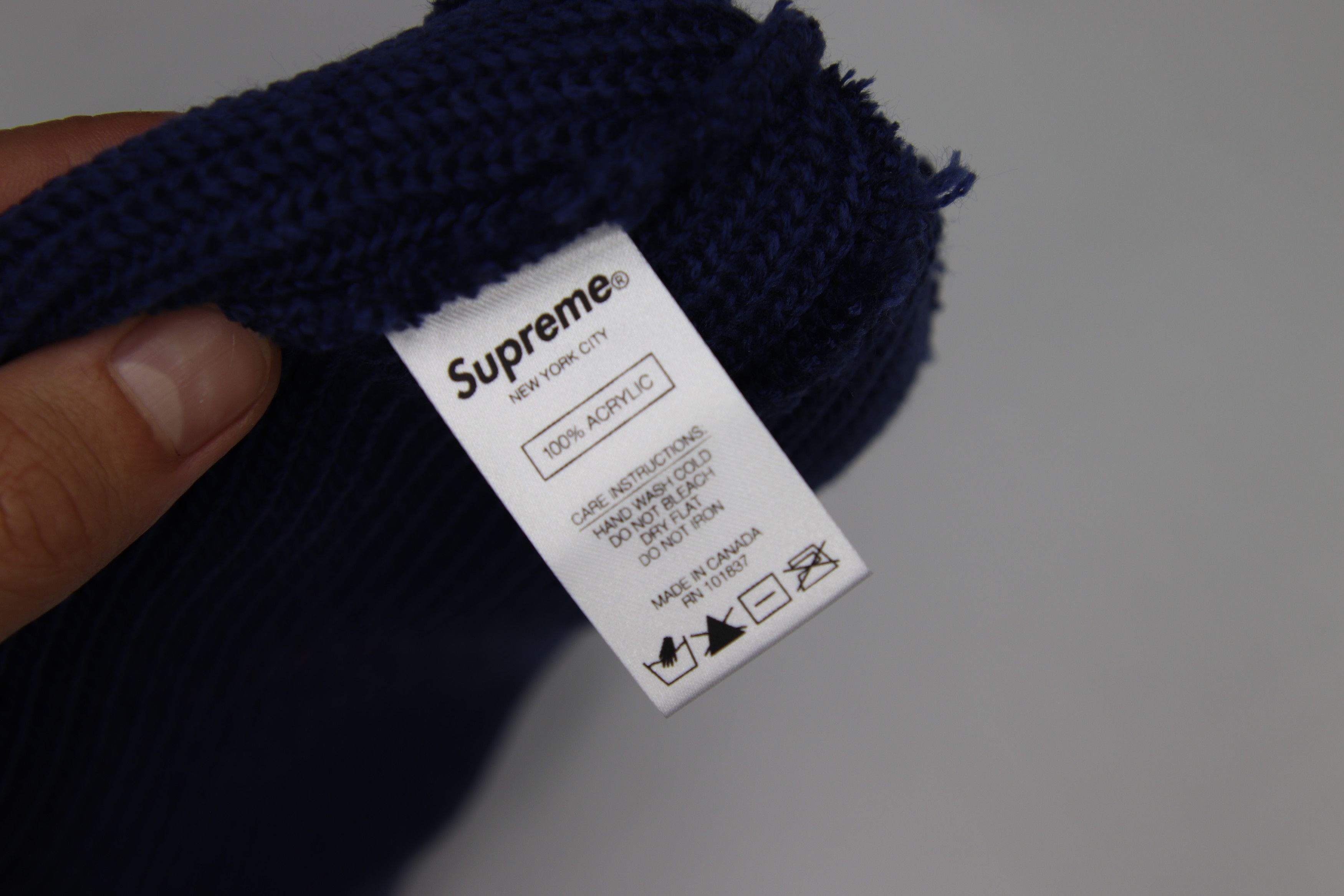 Supreme Supreme Loose Gauge Beanie Navy (FW21) Size ONE SIZE - 3 Thumbnail