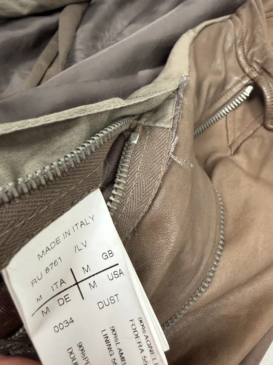 Rick Owens Rick Owens Camel Brown Avant-Garde Lamb Leather Jacket Size US S / EU 44-46 / 1 - 10 Thumbnail