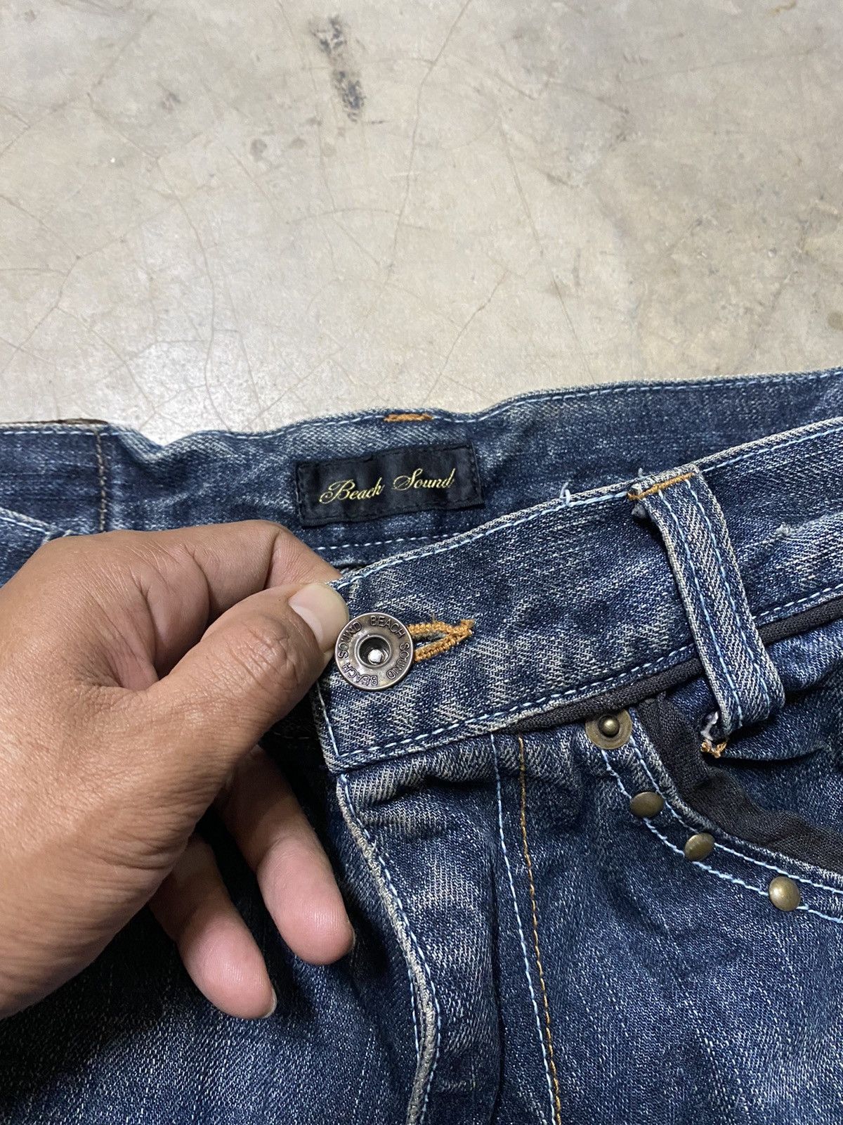 Hysteric Glamour × If Six Was Nine × Tornado Mart Flare Jeans Japanese Beach Sound Lightning Distressed Jeans Size US 31 - 14 Thumbnail