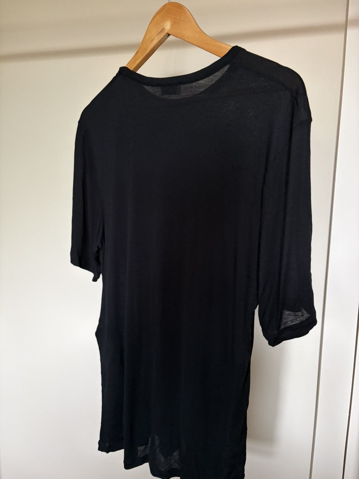 Saint Laurent Paris Saint Laurent black embroidered logo viscose t shirt BNWT XL Size US M / EU 48-50 / 2 - 2 Thumbnail