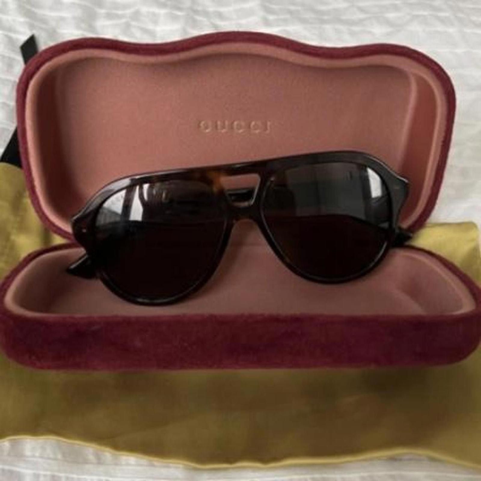 Gucci Gucci Tortoise Shell Aviator Sunglasses Size ONE SIZE - 2 Thumbnail