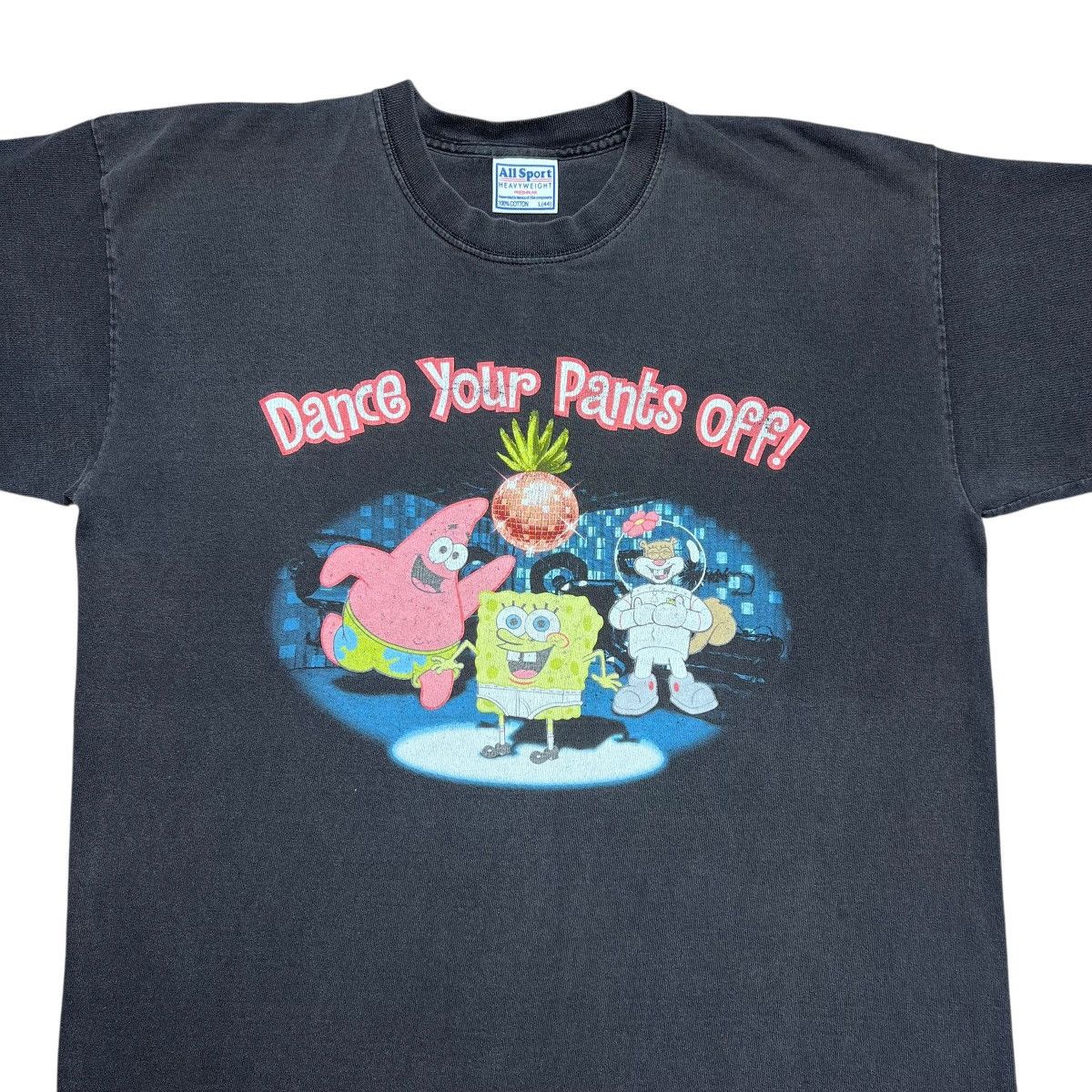 Nickelodeon Y2K Spongebob Square Pants Dance Your Pants Off Graphic Tee Size US L / EU 52-54 / 3 - 4 Thumbnail