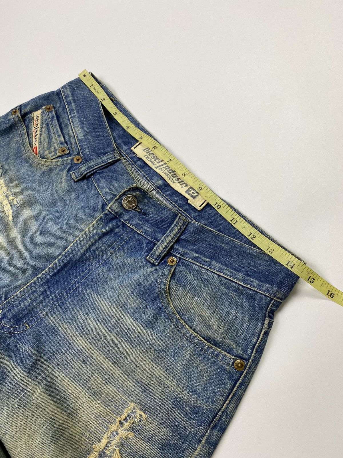 Diesel Flared bootcut diesel distressed patchwork jeans ifsx style Size US 29 - 8 Thumbnail