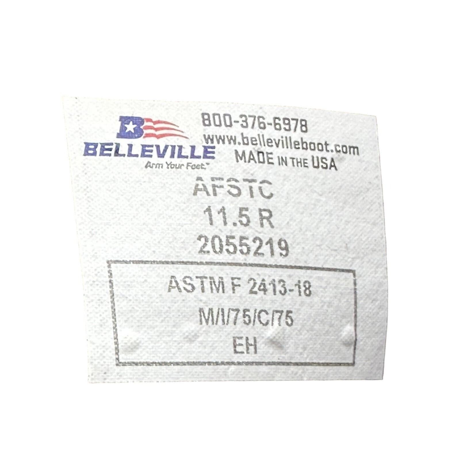 Belleville Belleville Mens 11.5r Steel Toe Hot Weather Boots AFSTC 2055 Size US 11.5 / EU 44-45 - 6 Thumbnail