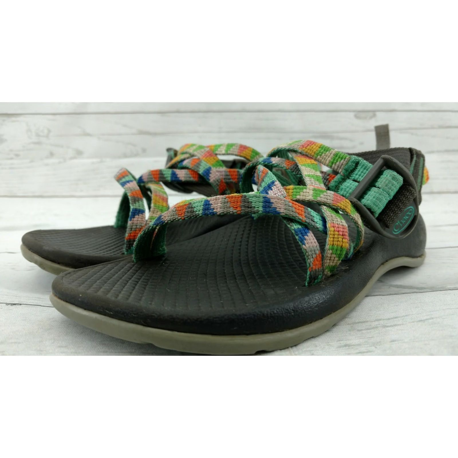 Chaco Chaco ZX/1 Classic Womens Sport Sandals Sz 2 Hiking Trail Water Outdoor Green Size US 4.5 / IT 34.5 - 4 Thumbnail
