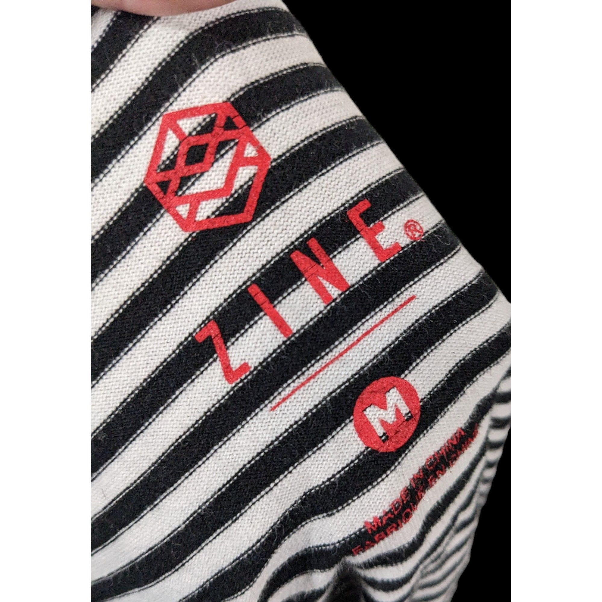 Zine Black And White Striped Hoodie from Zine by Zumiez Size US M / EU 48-50 / 2 - 5 Thumbnail