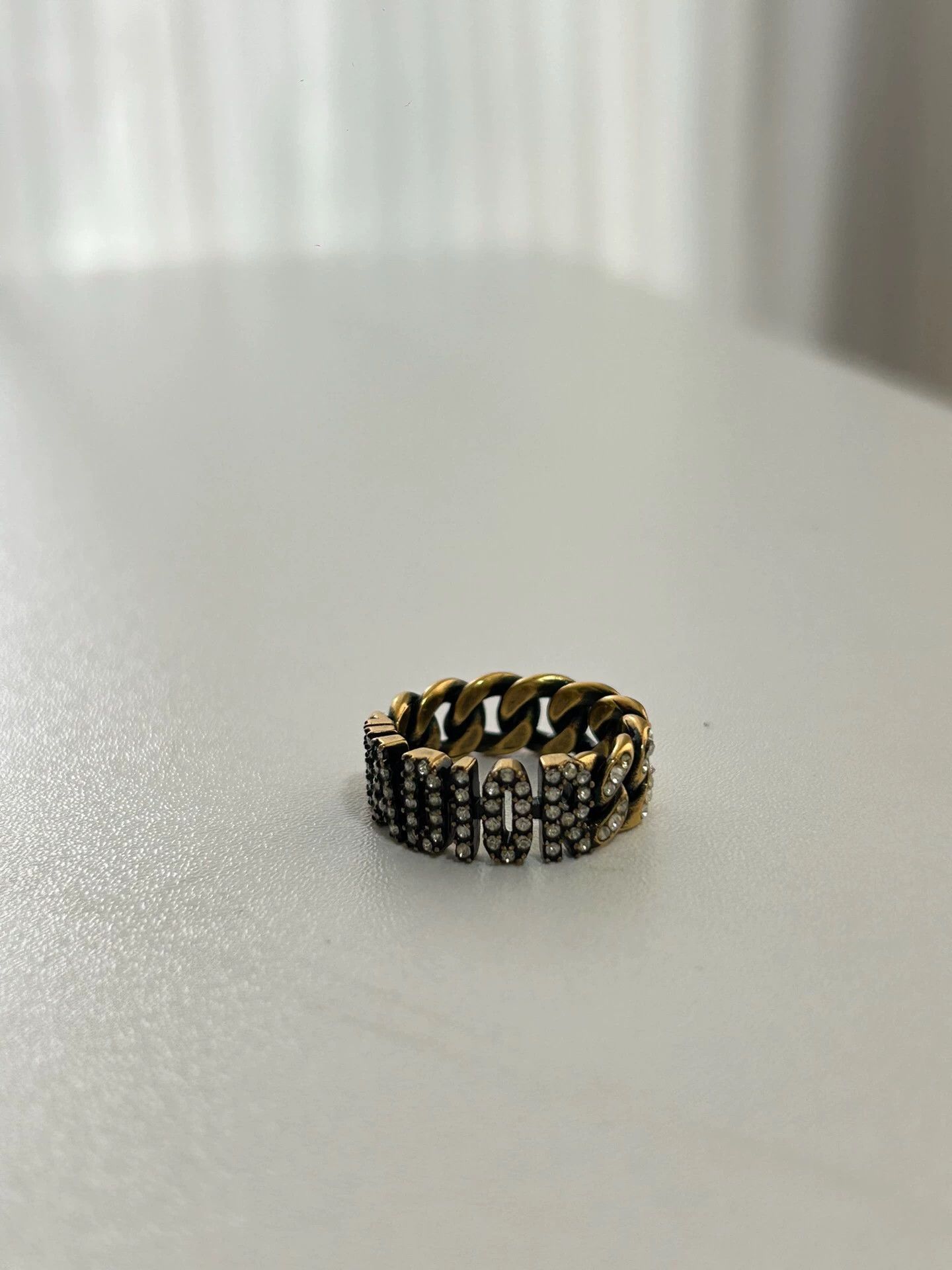 Dior DIOR Vintage Copper Logo Ring 99 New Size ONE SIZE - 2 Thumbnail