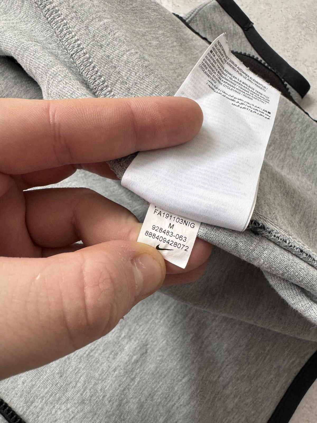 Nike × Vintage Nike Tech Fleece Grey Zip Hoodie Drill Y2K Sportswear Size US M / EU 48-50 / 2 - 10 Thumbnail