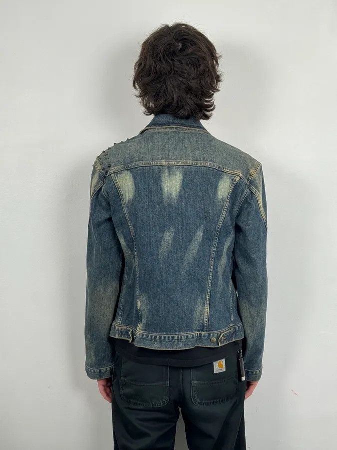 Roberto Cavalli 2000s Cavalli Blue Studded Denim Jacket Size US M / EU 48-50 / 2 - 3 Thumbnail