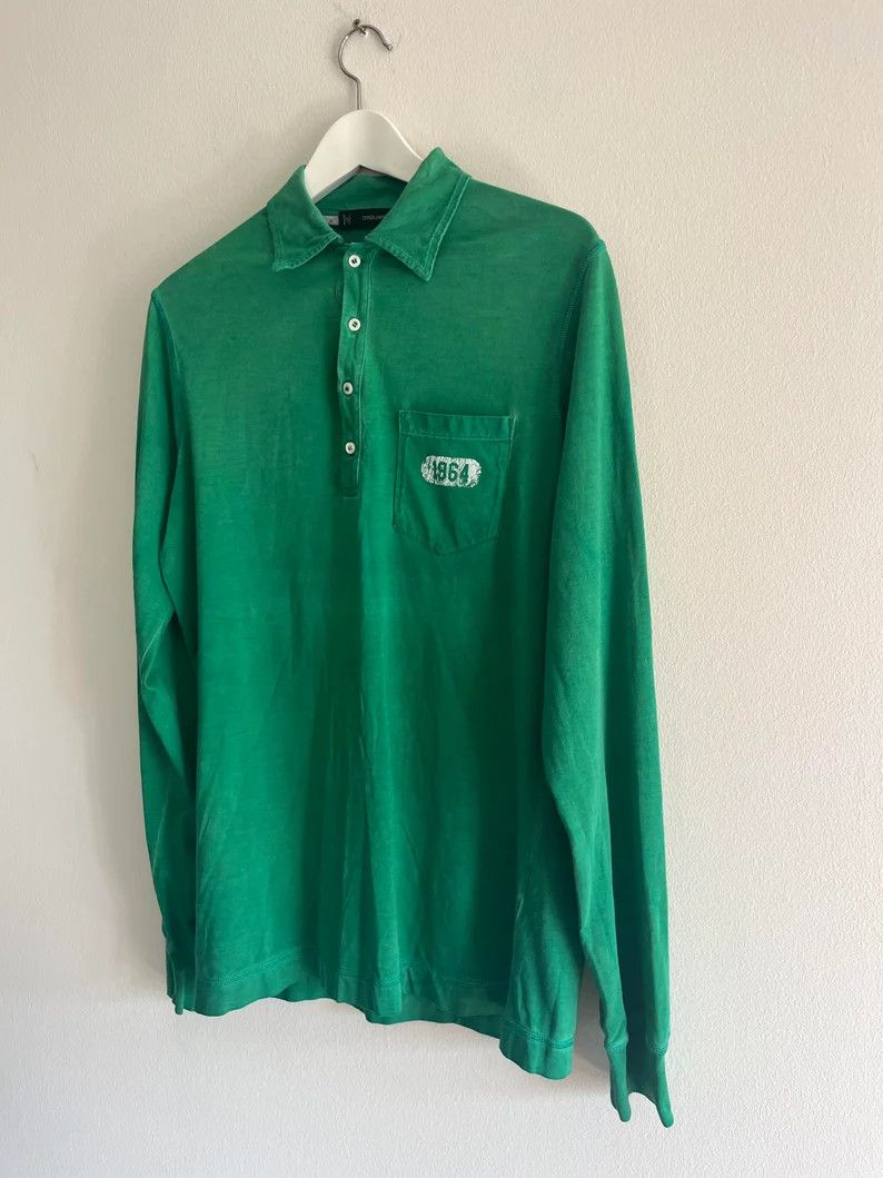 Dsquared2 Vintage Dsquared2 - Hockey Long Sleeve Polo Size US M / EU 48-50 / 2 - 2 Thumbnail