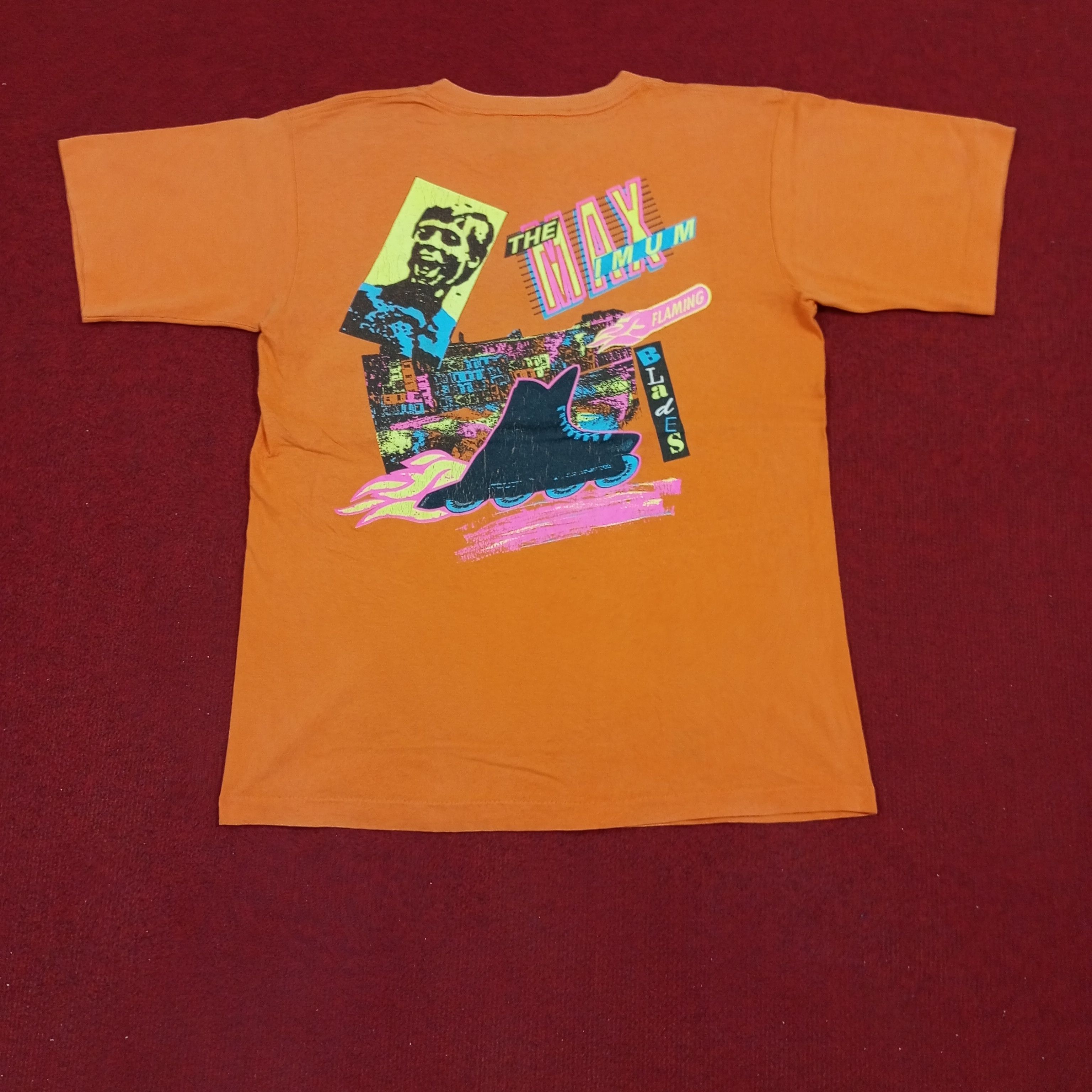 Vintage The Max Imum Flaming Blades Vintage Tshirt Size US M / EU 48-50 / 2 - 1 Thumbnail