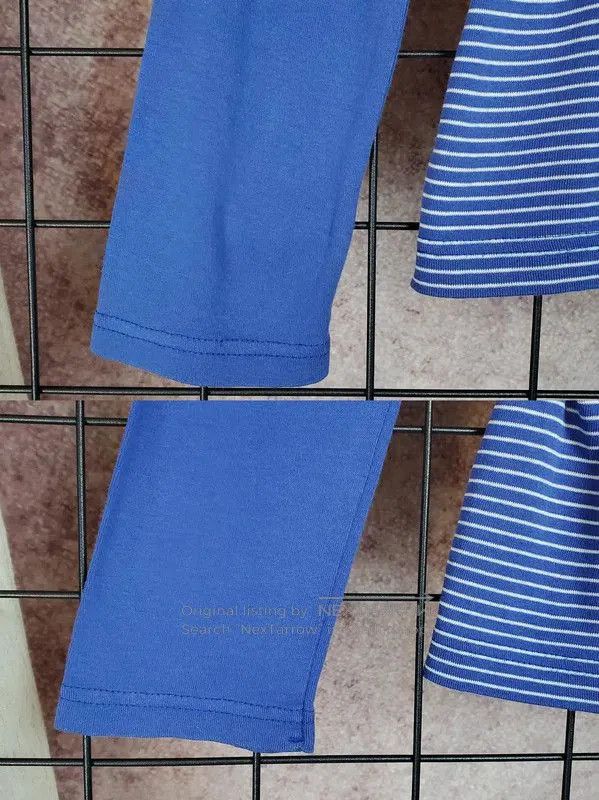 Burberry Burberry Blue Striped Cotton Long Sleeve Top. Size M / US 6-8 / IT 42-44 - 9 Thumbnail