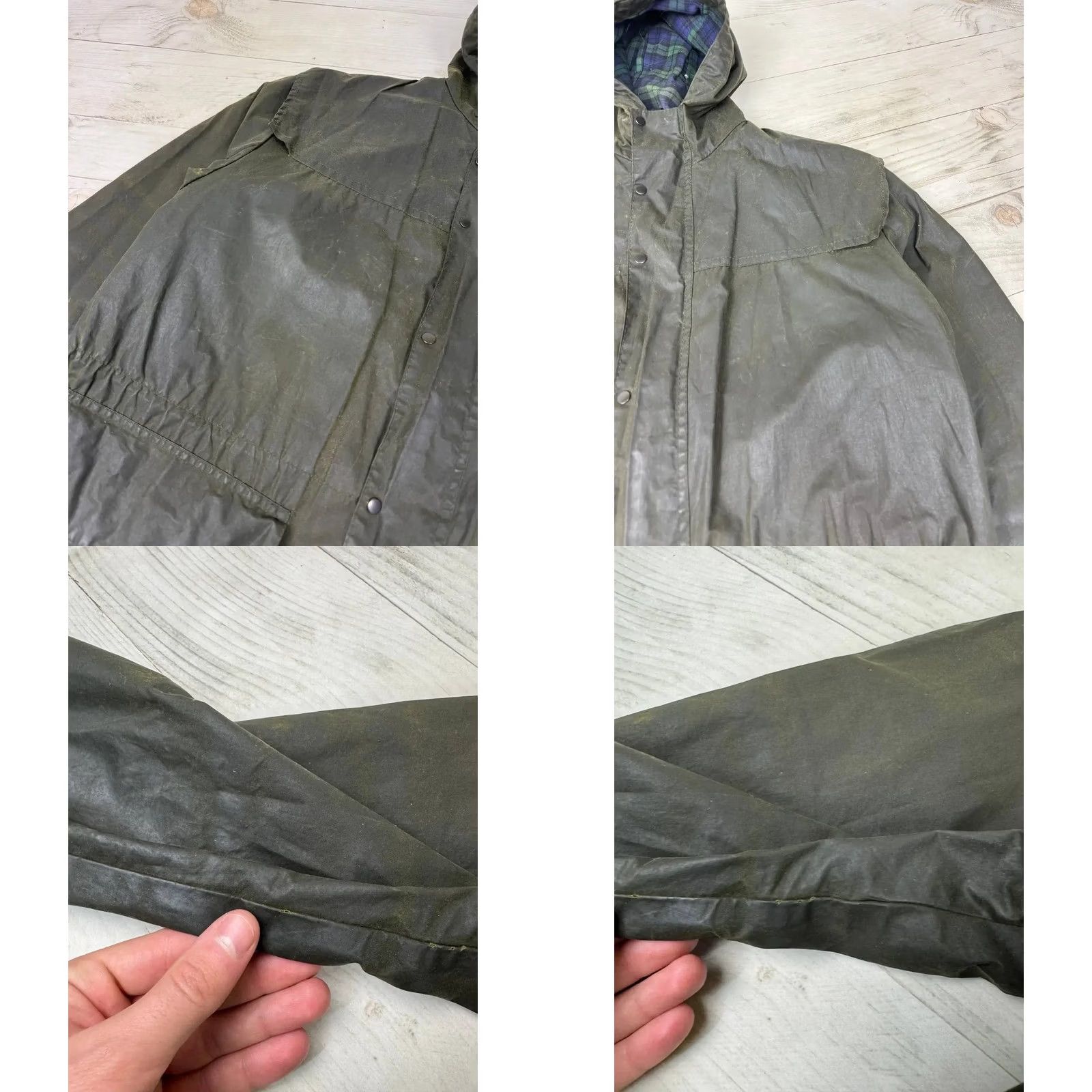 Barbour VINTAGE Barbour Jacket Waxed Durham Cotton Green Barbour Jacket Men S Size S Size US S / EU 44-46 / 1 - 8 Thumbnail