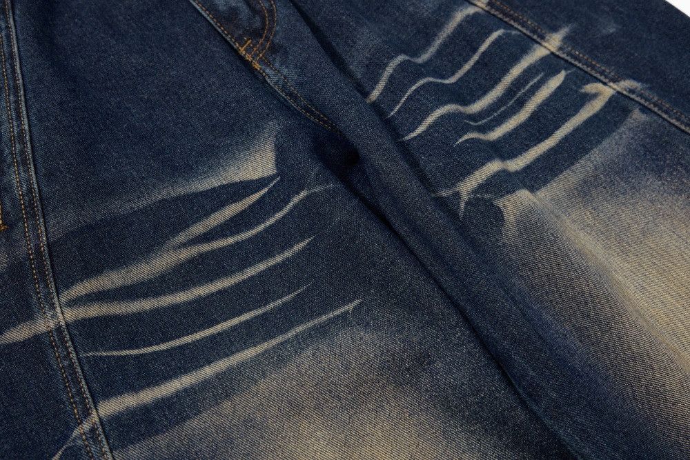 Jean Punk Washed Men's Distressed Loose-fitting Jeans Size US 32 / EU 48 - 5 Thumbnail
