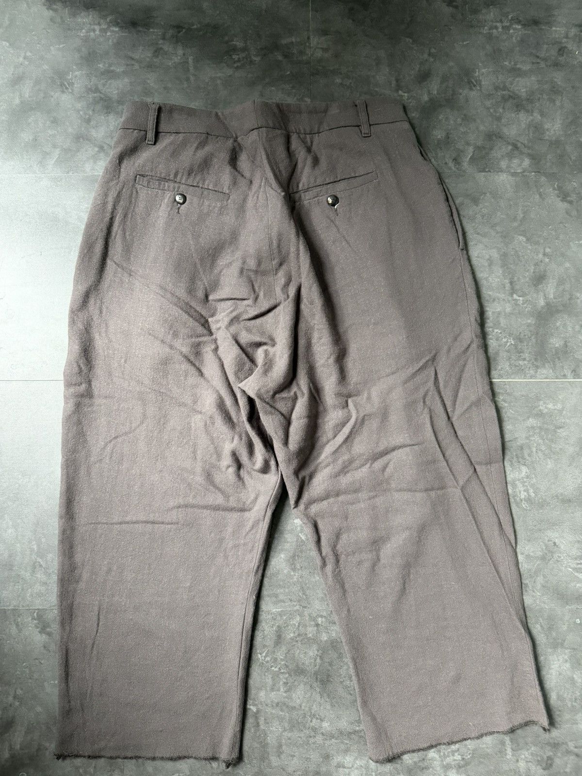 Rick Owens F/W 10 "GLEAM" Cropped Pleated Runway Wool Pants Size US 32 / EU 48 - 8 Thumbnail