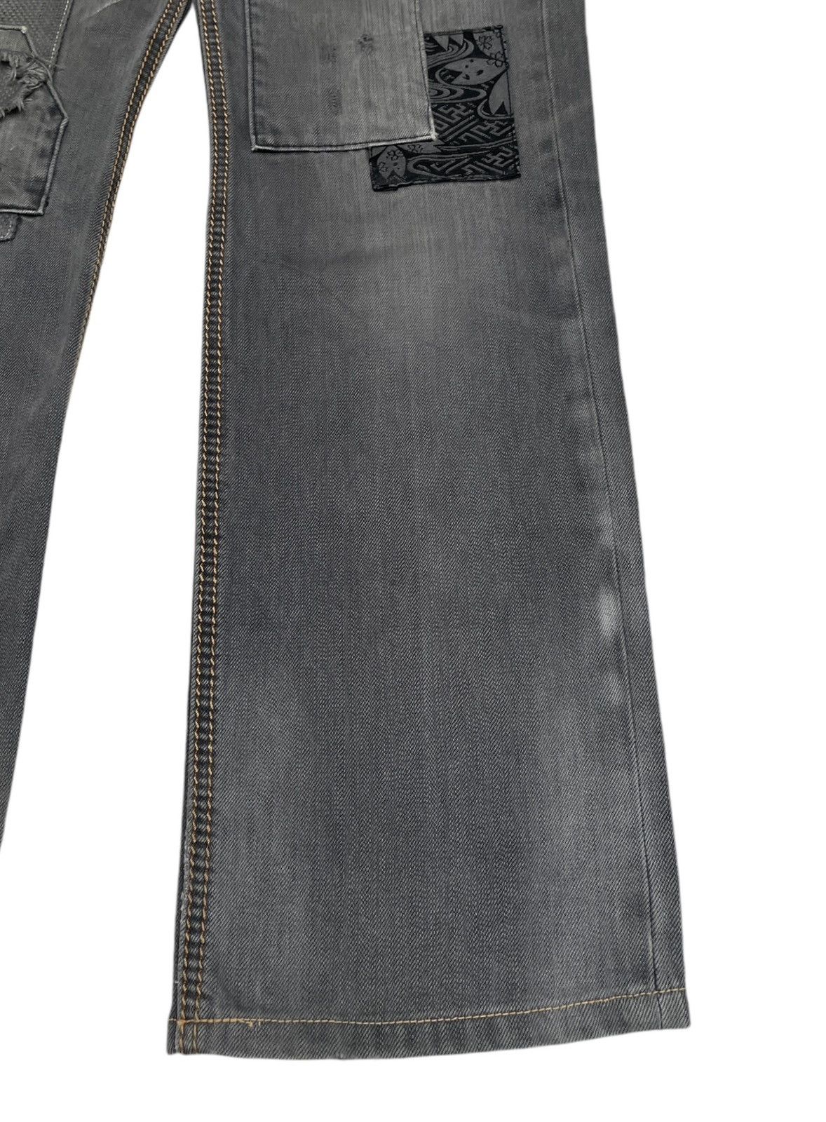 14th Addiction Rare Vintage Nishiki Oriental Patchwork Sukajan Jeans 2000s Size US 30 / EU 46 - 6 Thumbnail