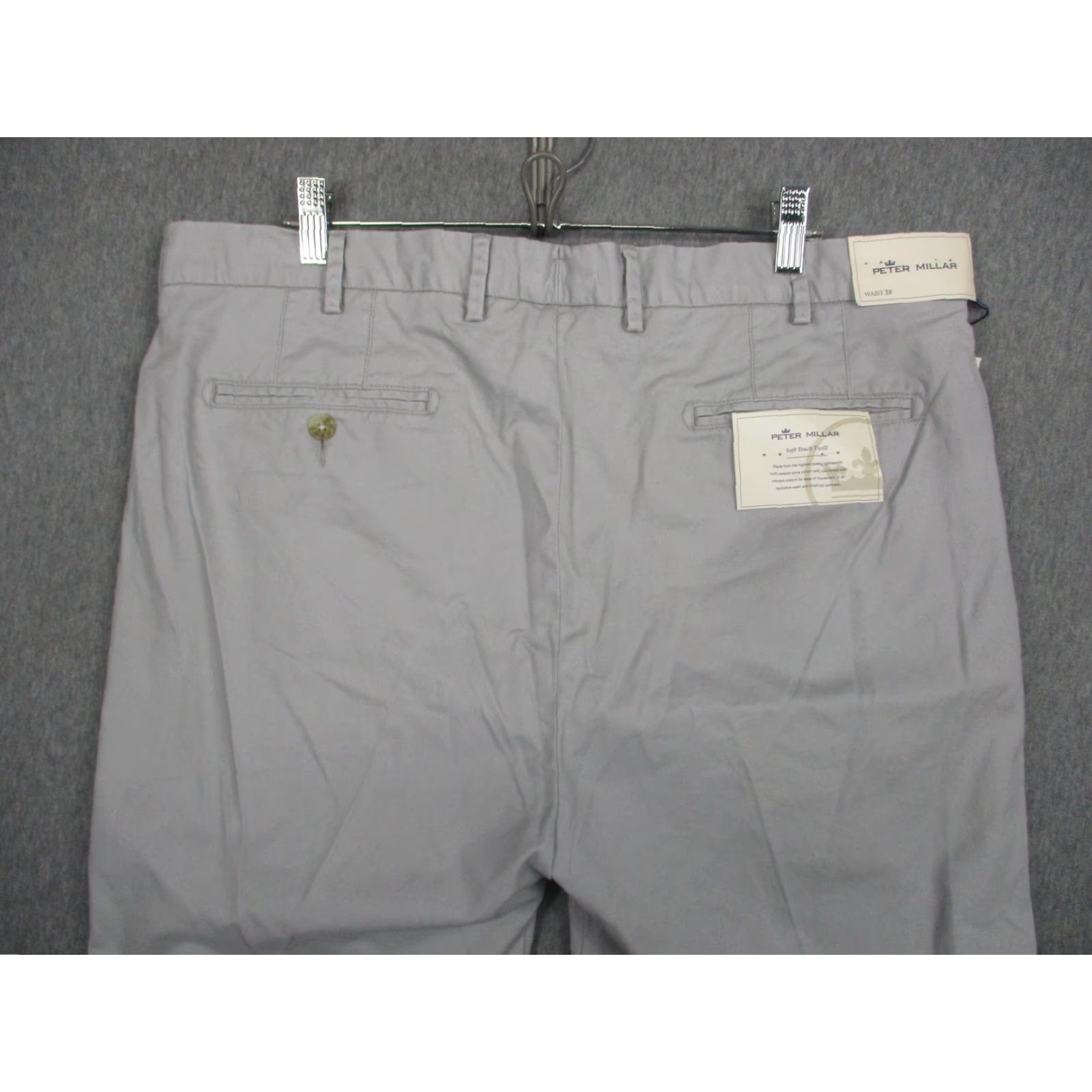 Peter Millar Peter Millar Pants Mens 38x36 Gray Soft Touch Twill Chino Stretch Casual MS19B48 Size US 38 / EU 54 - 6 Thumbnail