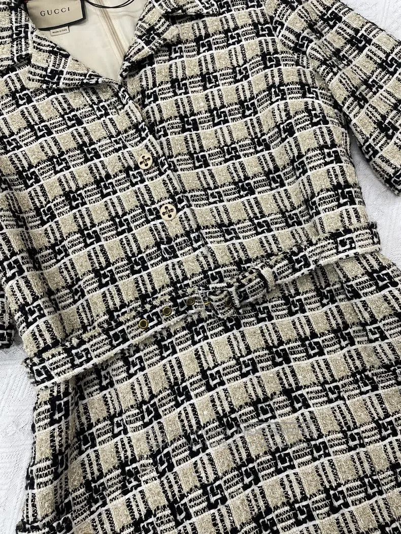 Gucci Gucci Plaid lat-tied dress Size M / US 6-8 / IT 42-44 - 2 Thumbnail