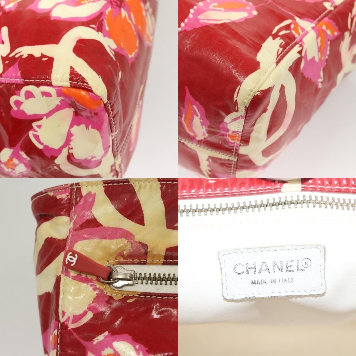 Chanel Chanel High Summer Tote Bag Enamel Red CC Size ONE SIZE - 6 Thumbnail