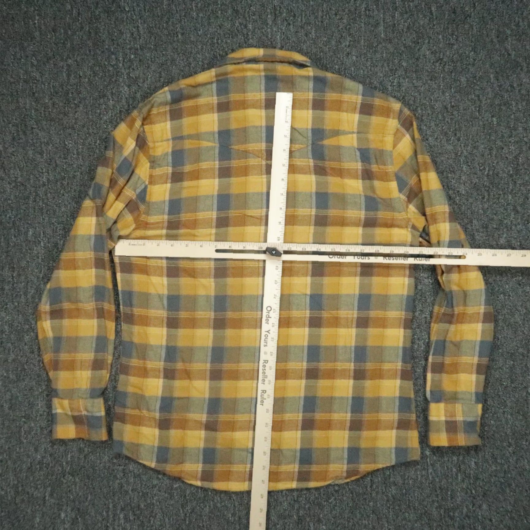 Vintage Schaefer Outfitter Shirt Mens Medium Yellow Plaid Flannel Long Sleeve Button Size US M / EU 48-50 / 2 - 6 Thumbnail