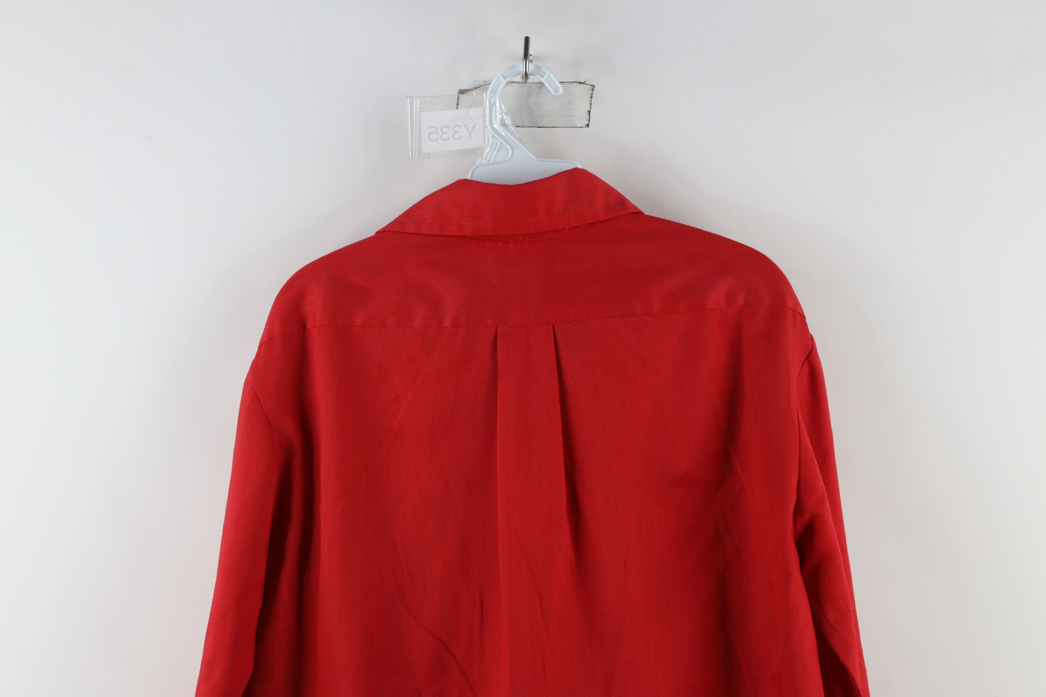 Vintage Vintage 70s Streetwear Collared Button Shirt Red USA Size US M / EU 48-50 / 2 - 8 Thumbnail