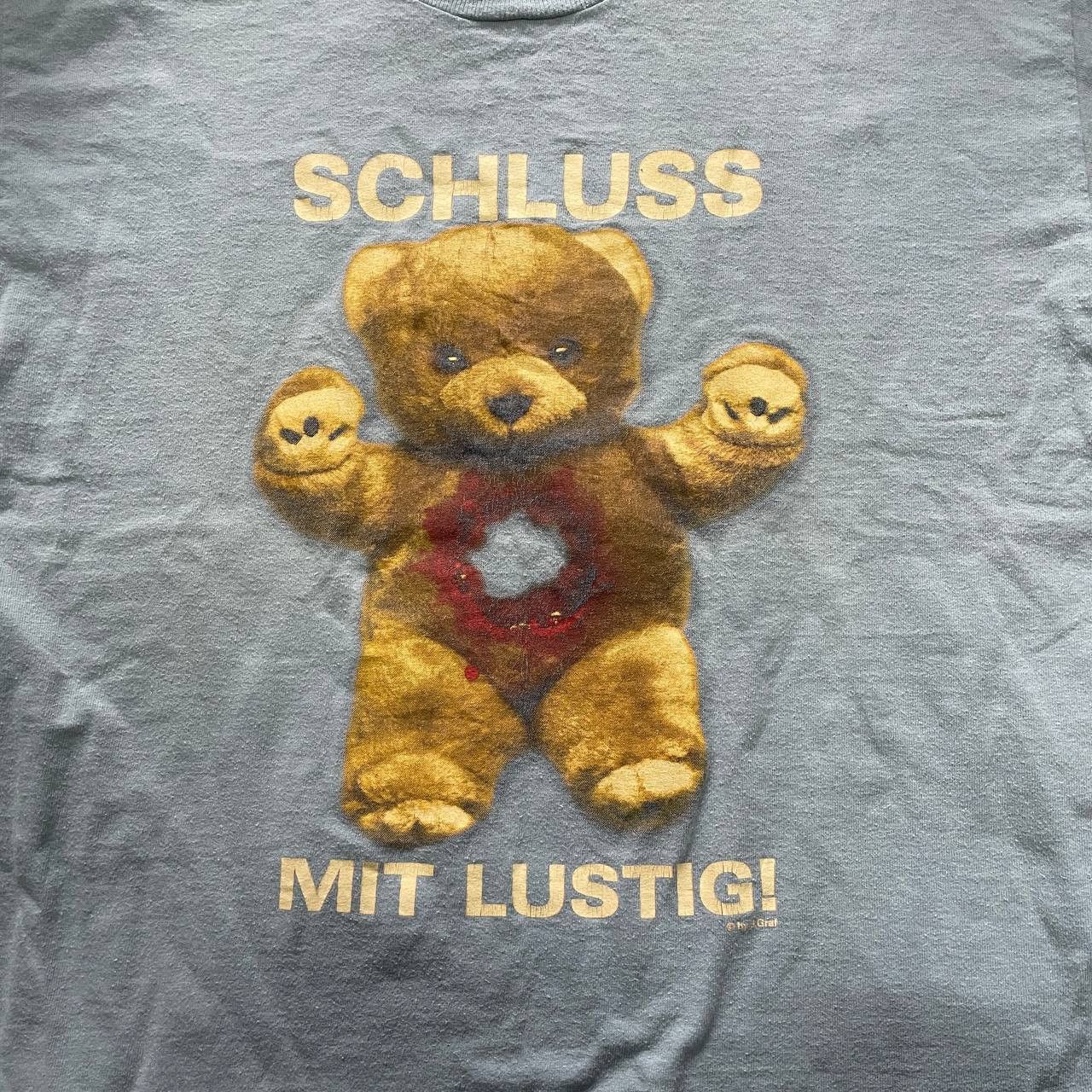 Vintage VINTAGE 90S DEATH TEDDY SCHLUSS MIT LUSTIG BEAR RARE TEE Size US L / EU 52-54 / 3 - 3 Thumbnail
