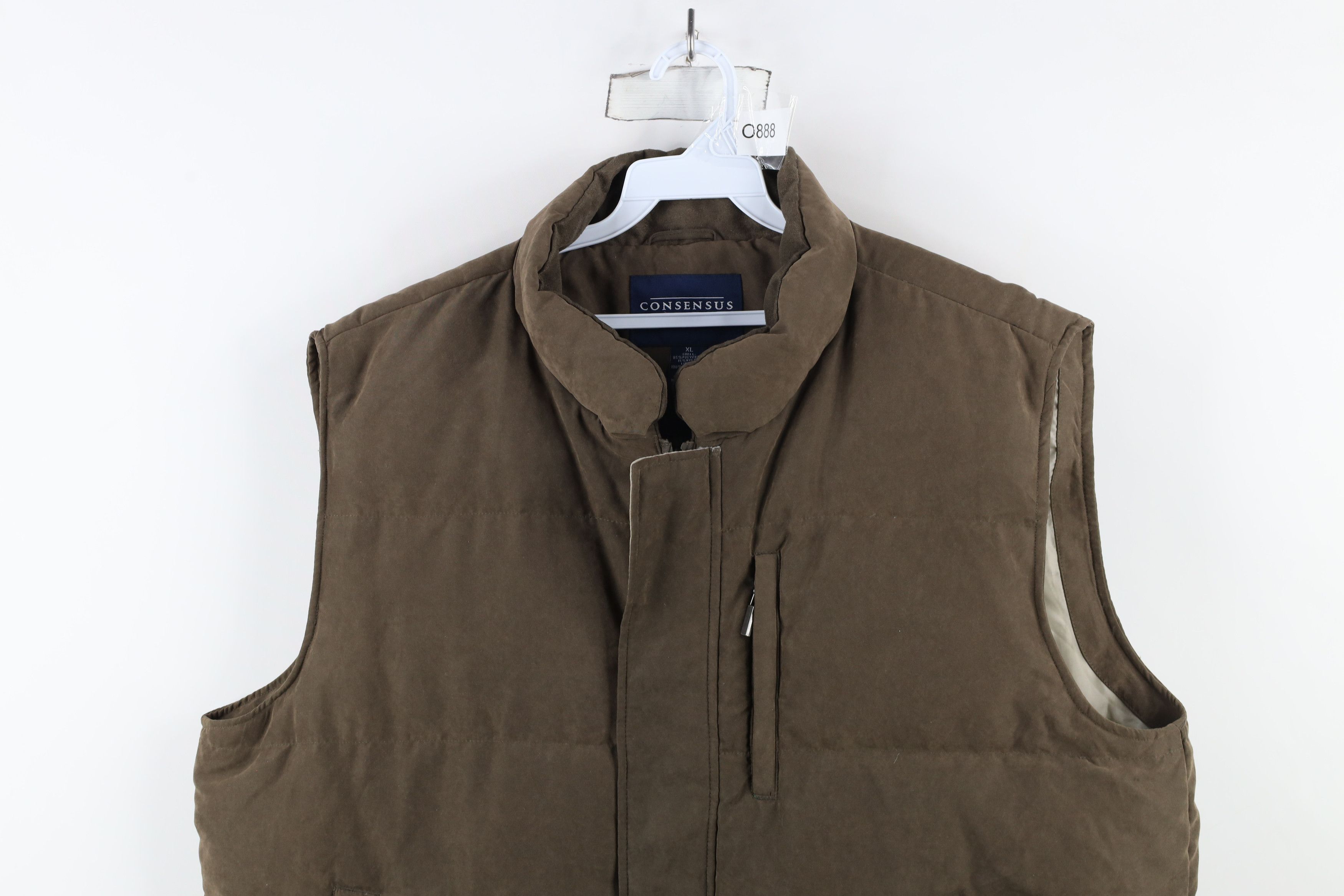 Vintage Vintage Y2K Streetwear Full Zip Puffer Vest Jacket Brown Size US XL / EU 56 / 4 - 2 Thumbnail