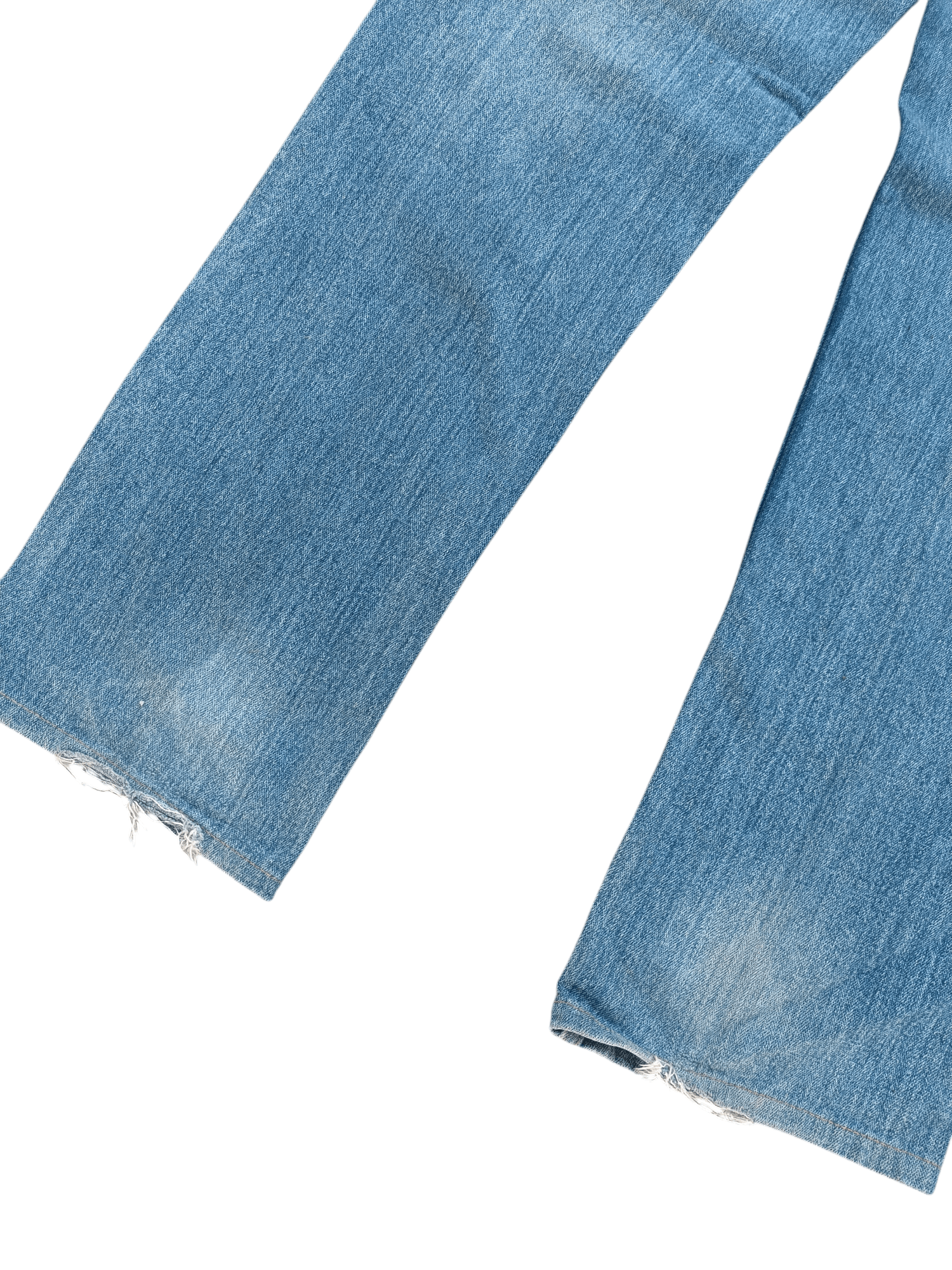 Hysteric Glamour × Japanese Brand RARE🔥JAPANESE DISTRESSED NYLAUS JEANS WHISKERS FADED E208 Size US 32 / EU 48 - 14 Thumbnail