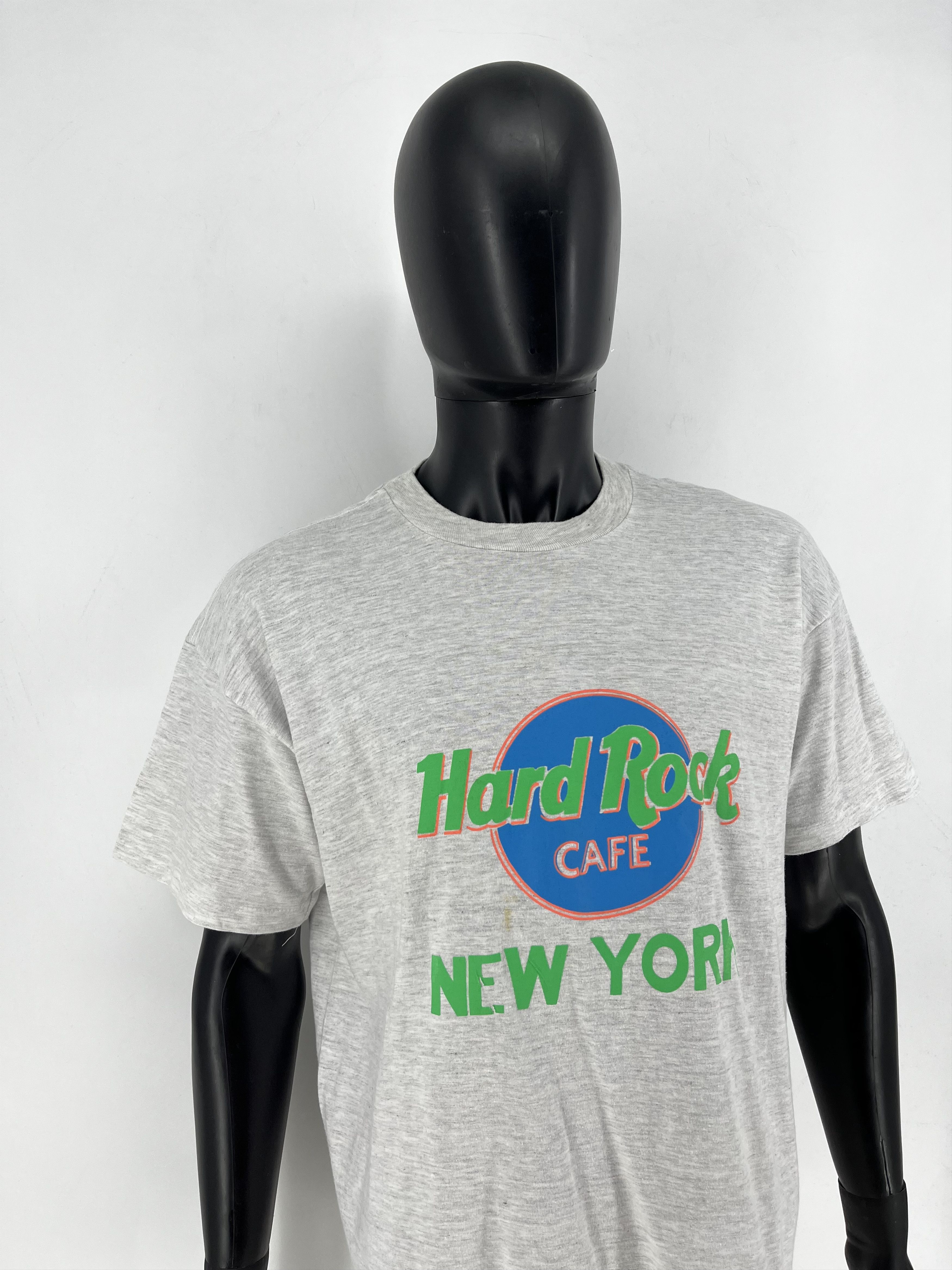 Band Tees Hard Rock Cafe New York Worn SINGLE STITCH Neon Colorway Size US M / EU 48-50 / 2 - 4 Thumbnail