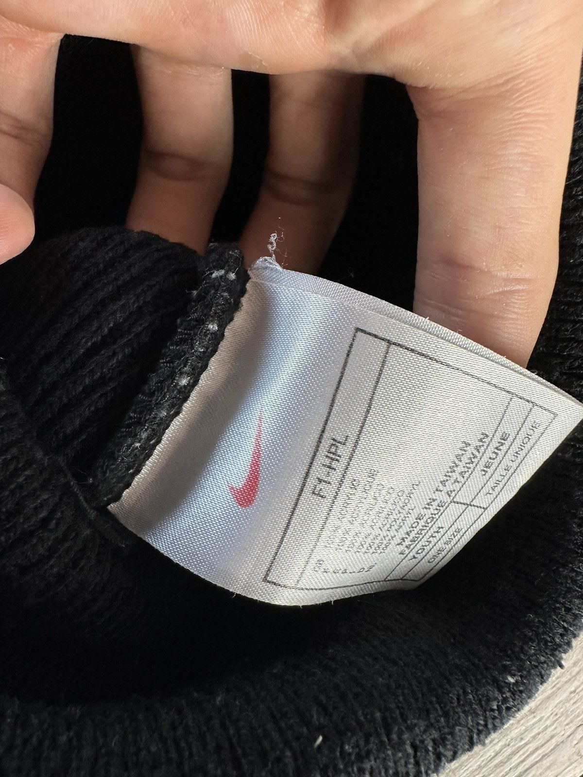 Nike × Vintage Vintage 90s Nike Beanie Toque Spellout Logo 90s Size ONE SIZE - 6 Thumbnail