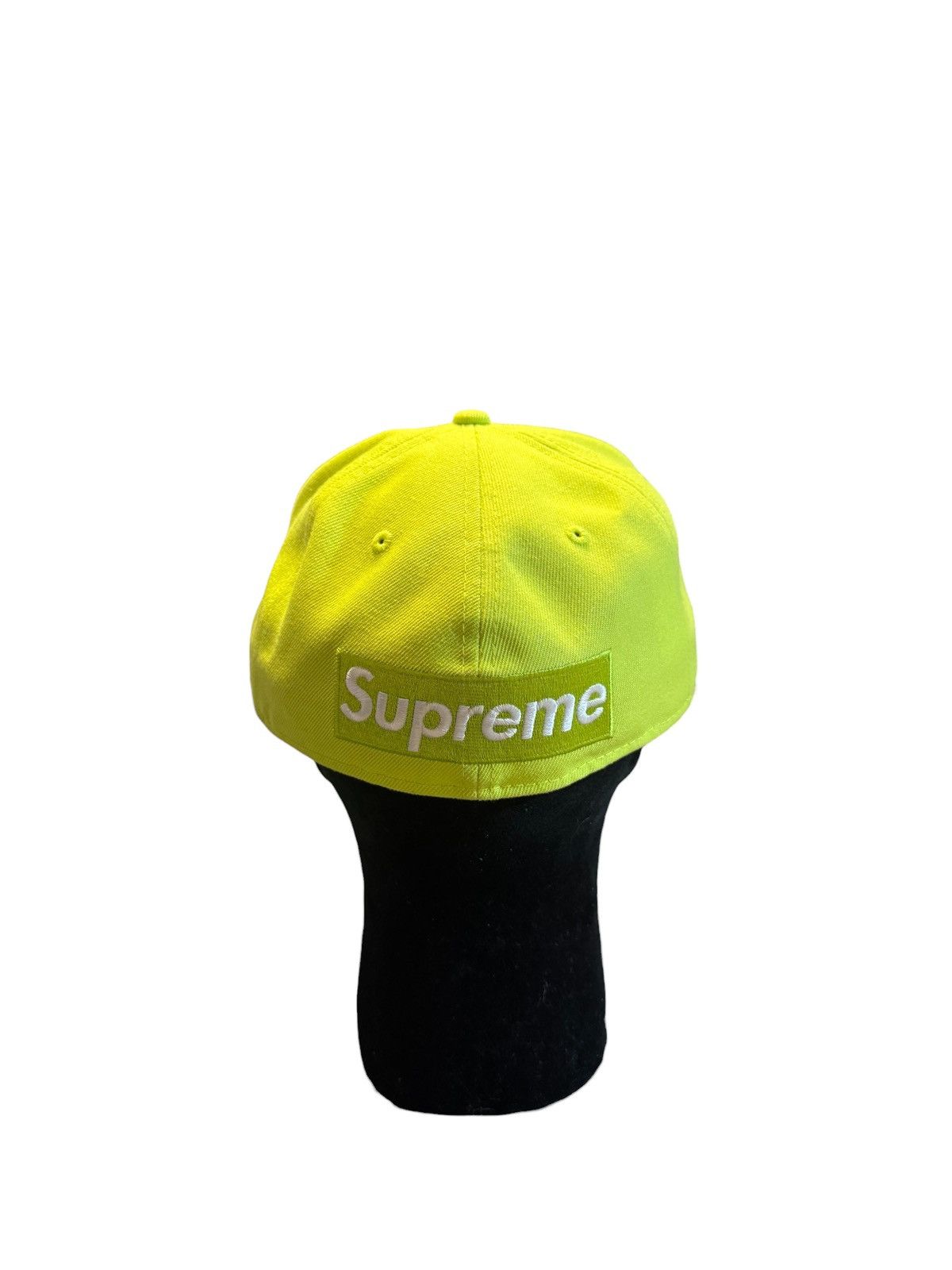 Supreme Supreme New Era Reverse Box Logo Hat Bright Yellow Size ONE SIZE - 3 Thumbnail