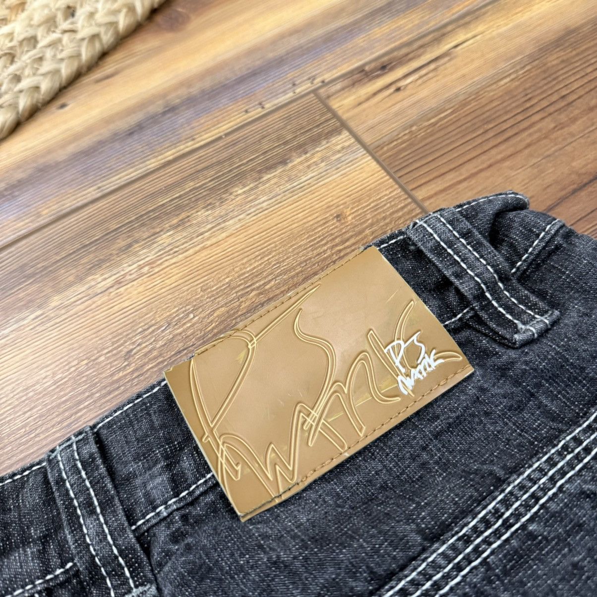 Other Vintage Black Baggy Skate Y2K Denim Jeans Southpole Style Size US 34 / EU 50 - 6 Thumbnail