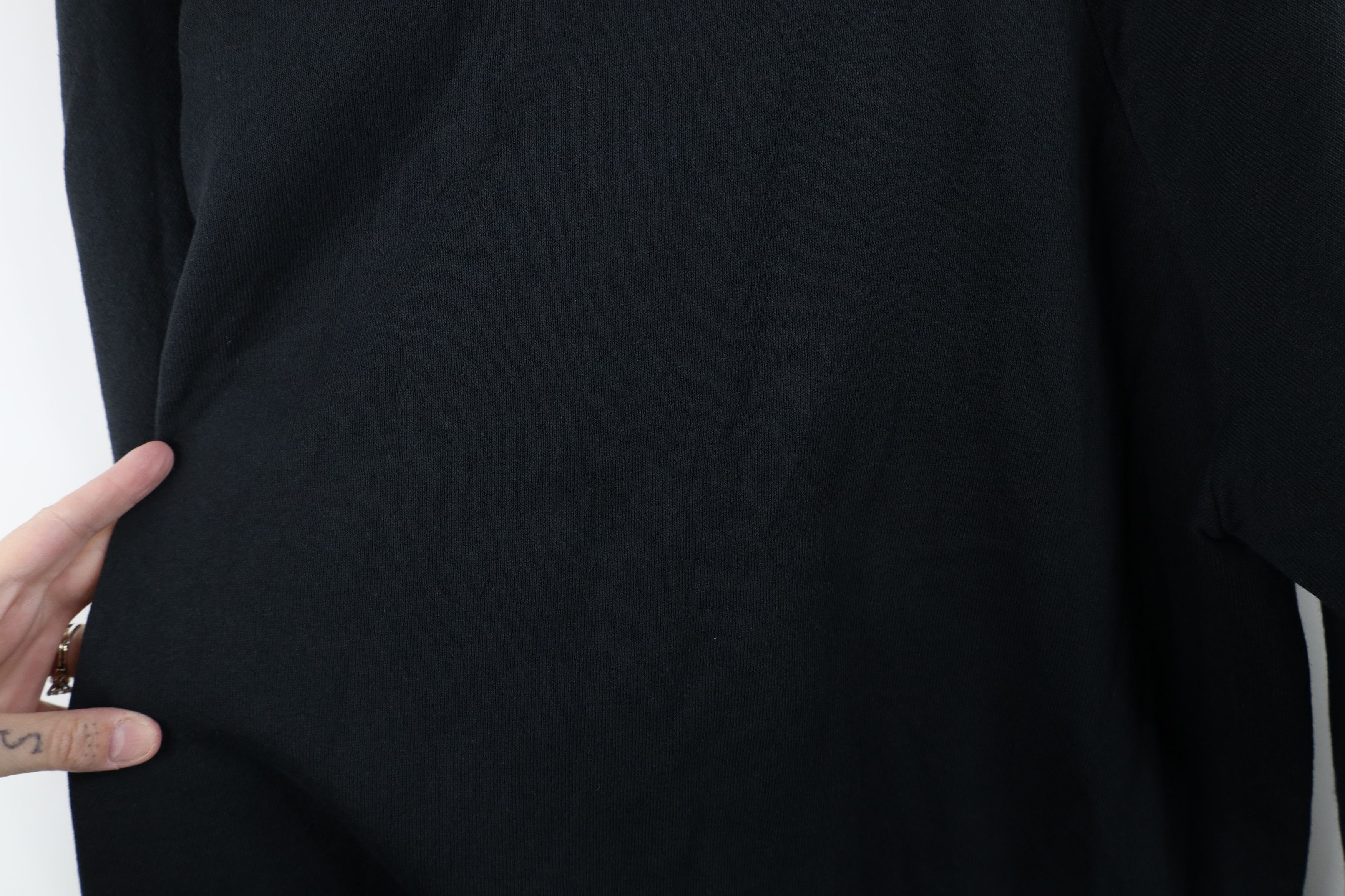 Vintage Vintage 90s Streetwear Blank Crewneck Sweatshirt Black USA Size XL / US 12-14 / IT 48-50 - 7 Thumbnail