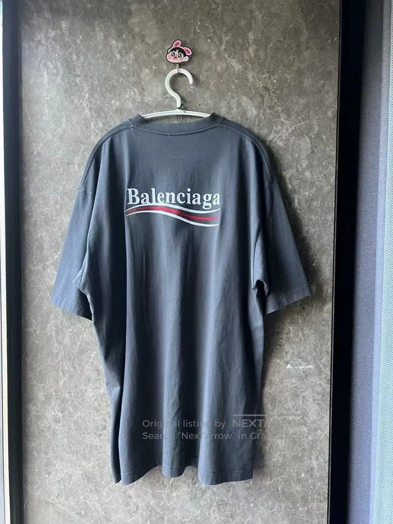 Balenciaga Balenciaga Gray Coke Embroidery Tee S. Size US S / EU 44-46 / 1 - 2 Thumbnail