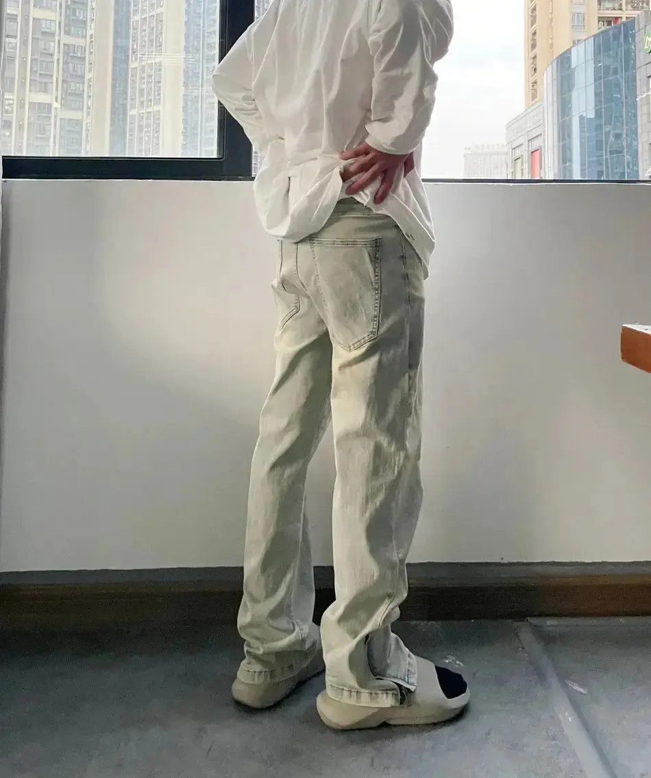 Japanese Brand Streetwear retro y2k jeans distressed plain trousers 90’s Size US 30 / EU 46 - 6 Thumbnail