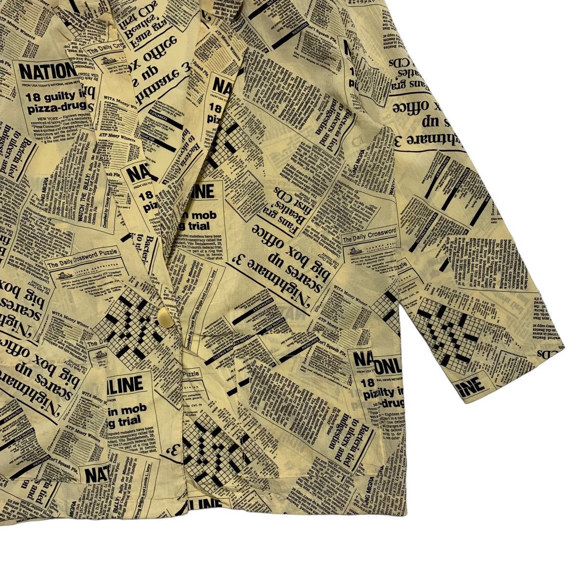 Japanese Brand Arenizo Newspaper Jacket Size XL / US 12-14 / IT 48-50 - 3 Thumbnail