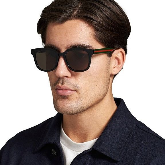 Gucci Gucci GG0847SK 001 Men Sunglasses Black Square Frame Size ONE SIZE - 2 Thumbnail