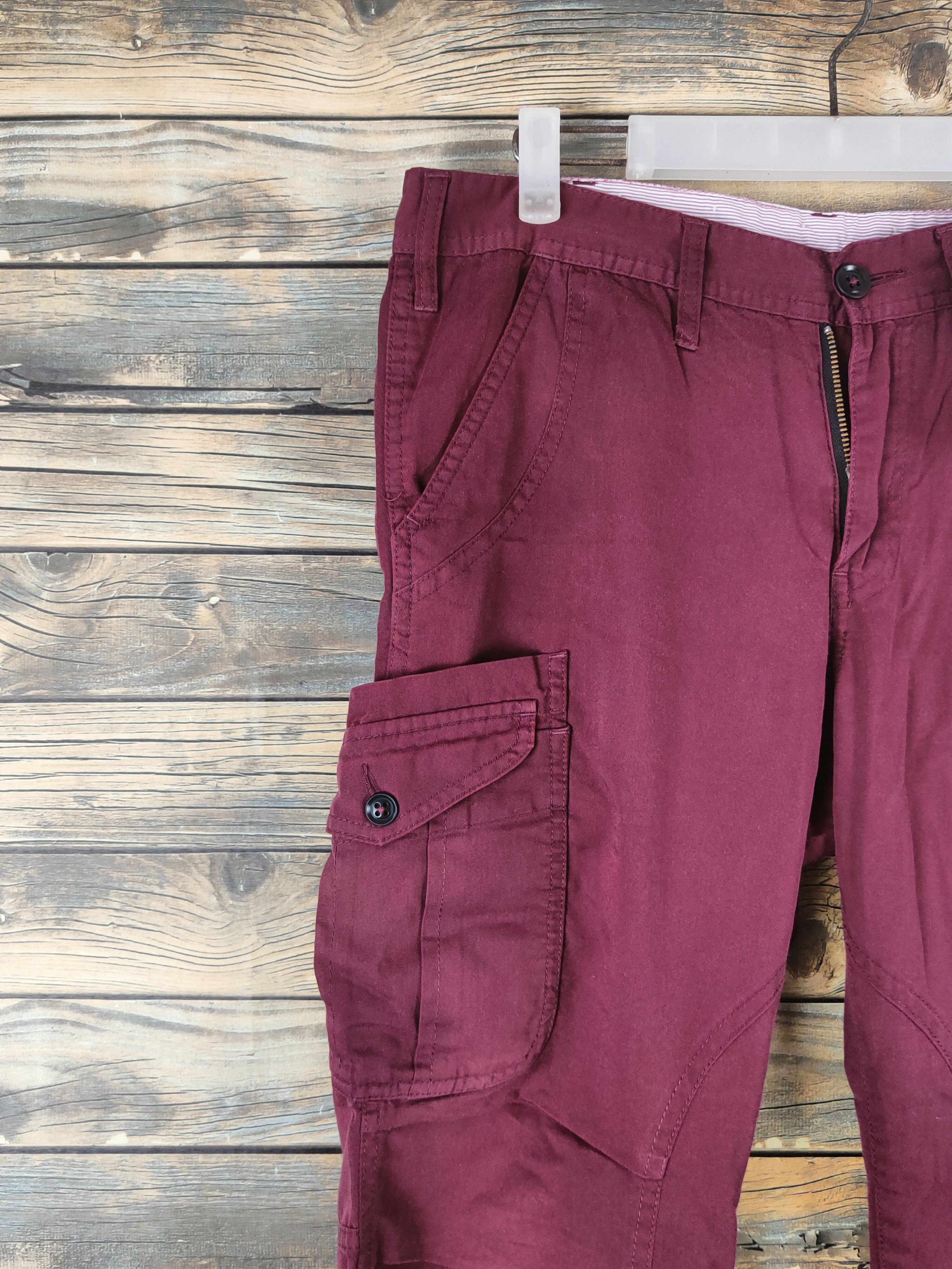 Japanese Brand DL TK Purple Multipocket Cargo Pants #46-096 Size US 31 - 3 Thumbnail