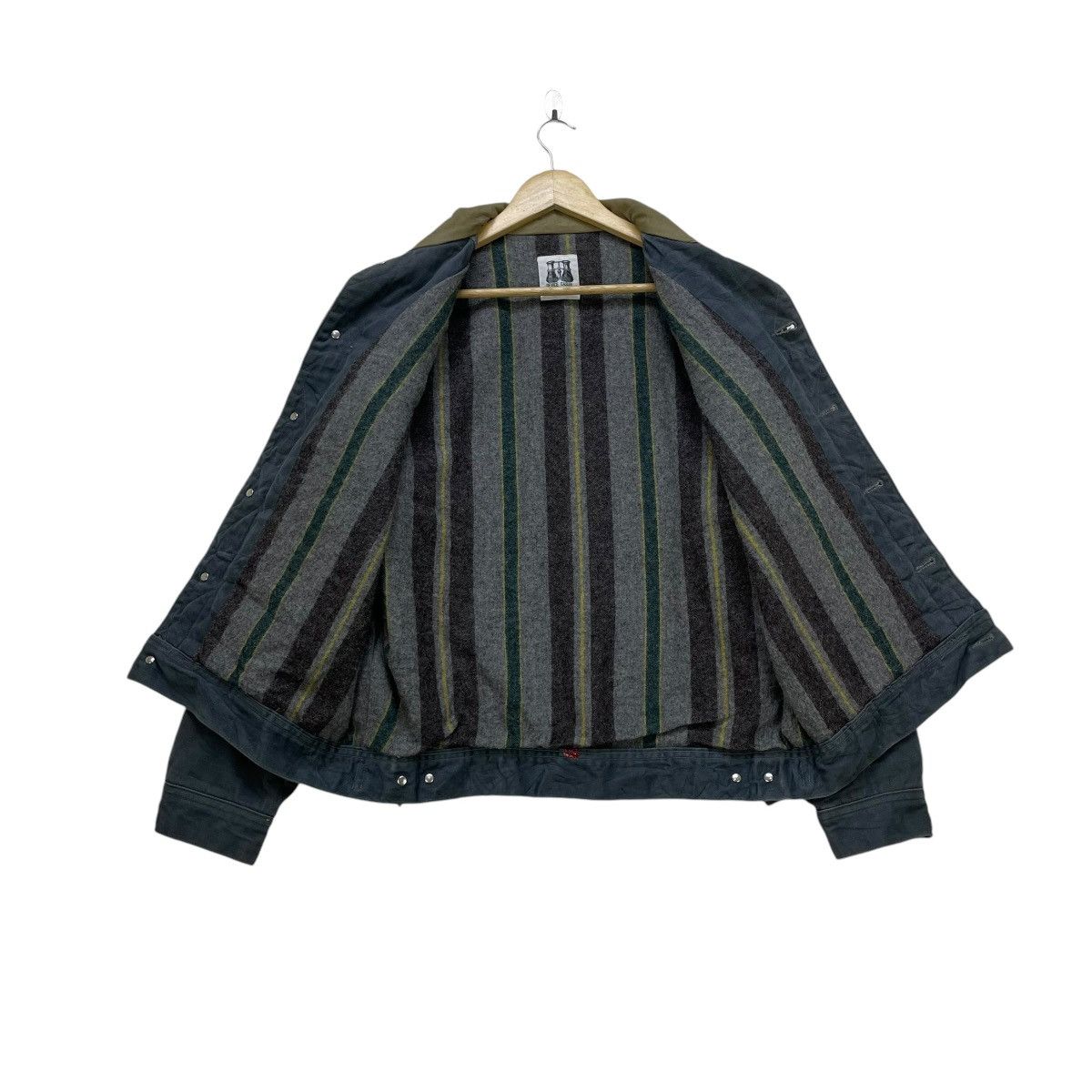 GAS × Japanese Brand × Vintage 💥Vintage Japanese Brand Gaz Trucker Lining Jacket Size US M / EU 48-50 / 2 - 4 Thumbnail