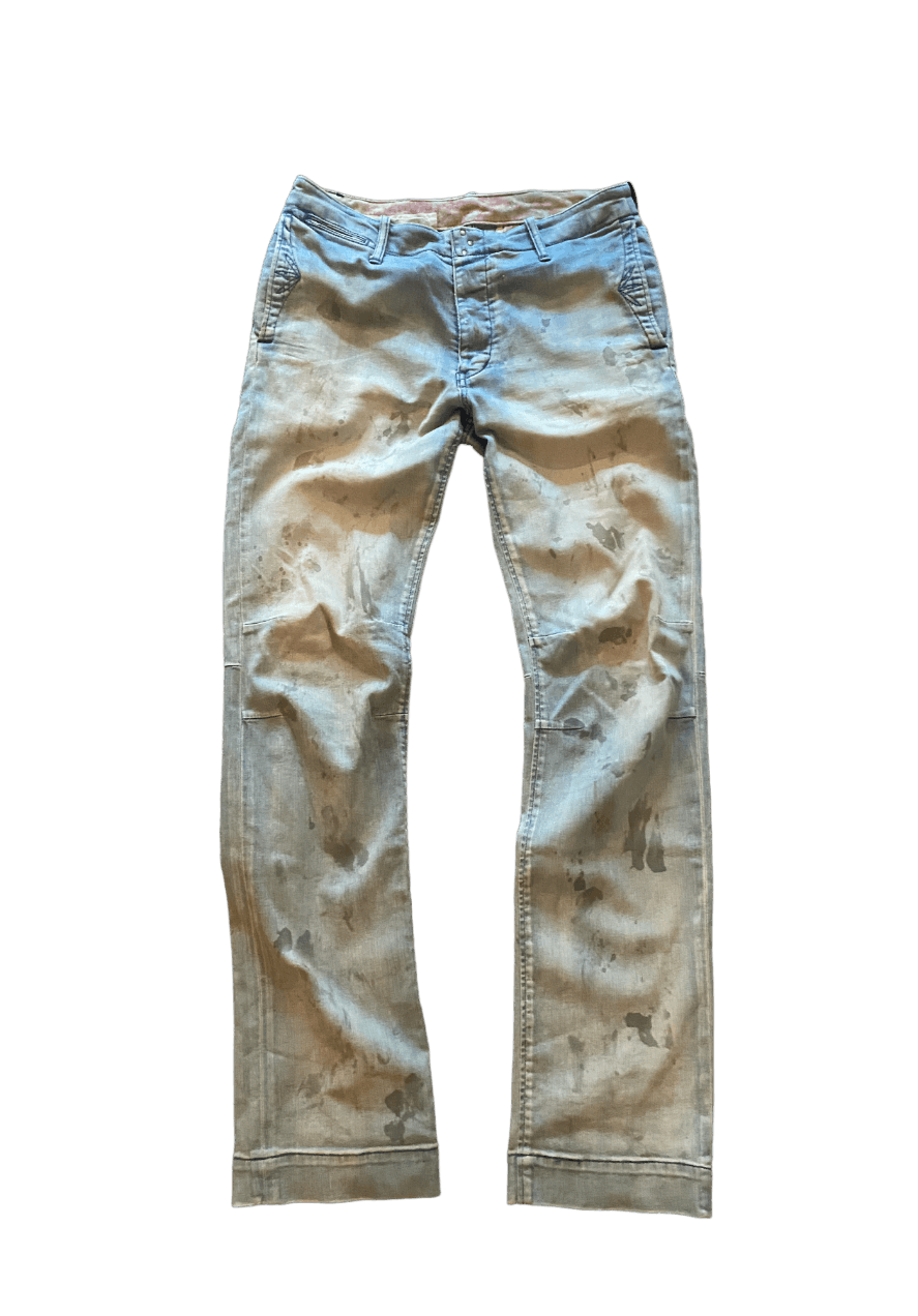 Isamu Katayama Backlash Backlash Mudwash distressed denim Grailed