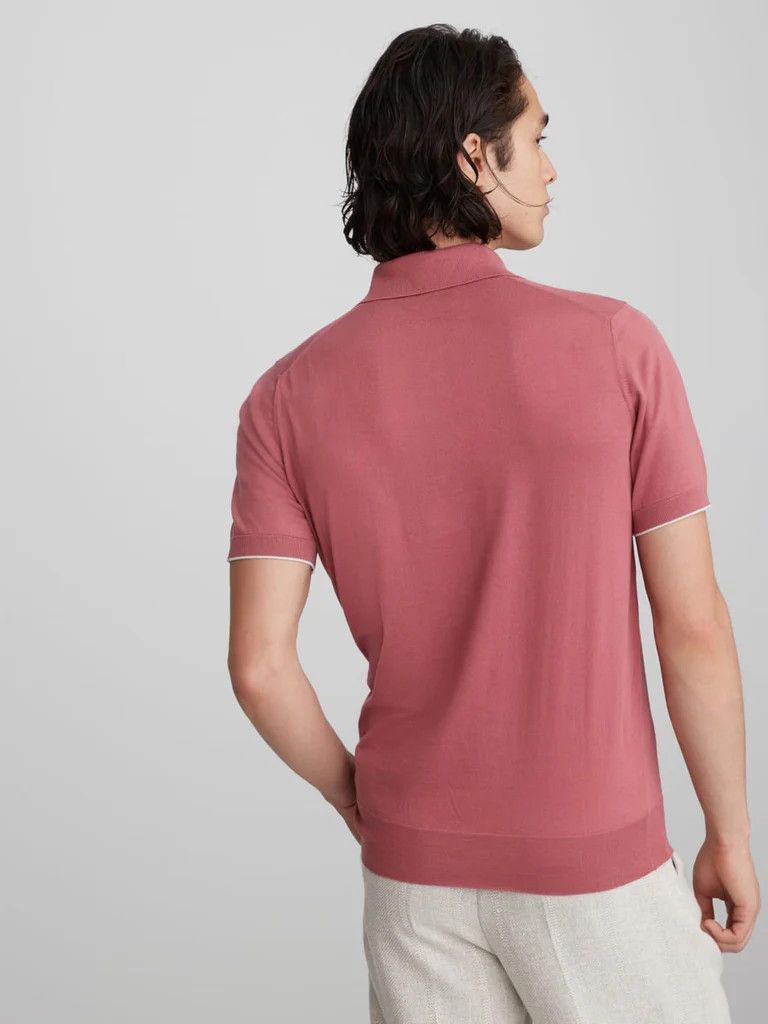 Brunello Cucinelli Polo Sweater in Dark Red Size US XL / EU 56 / 4 - 2 Thumbnail